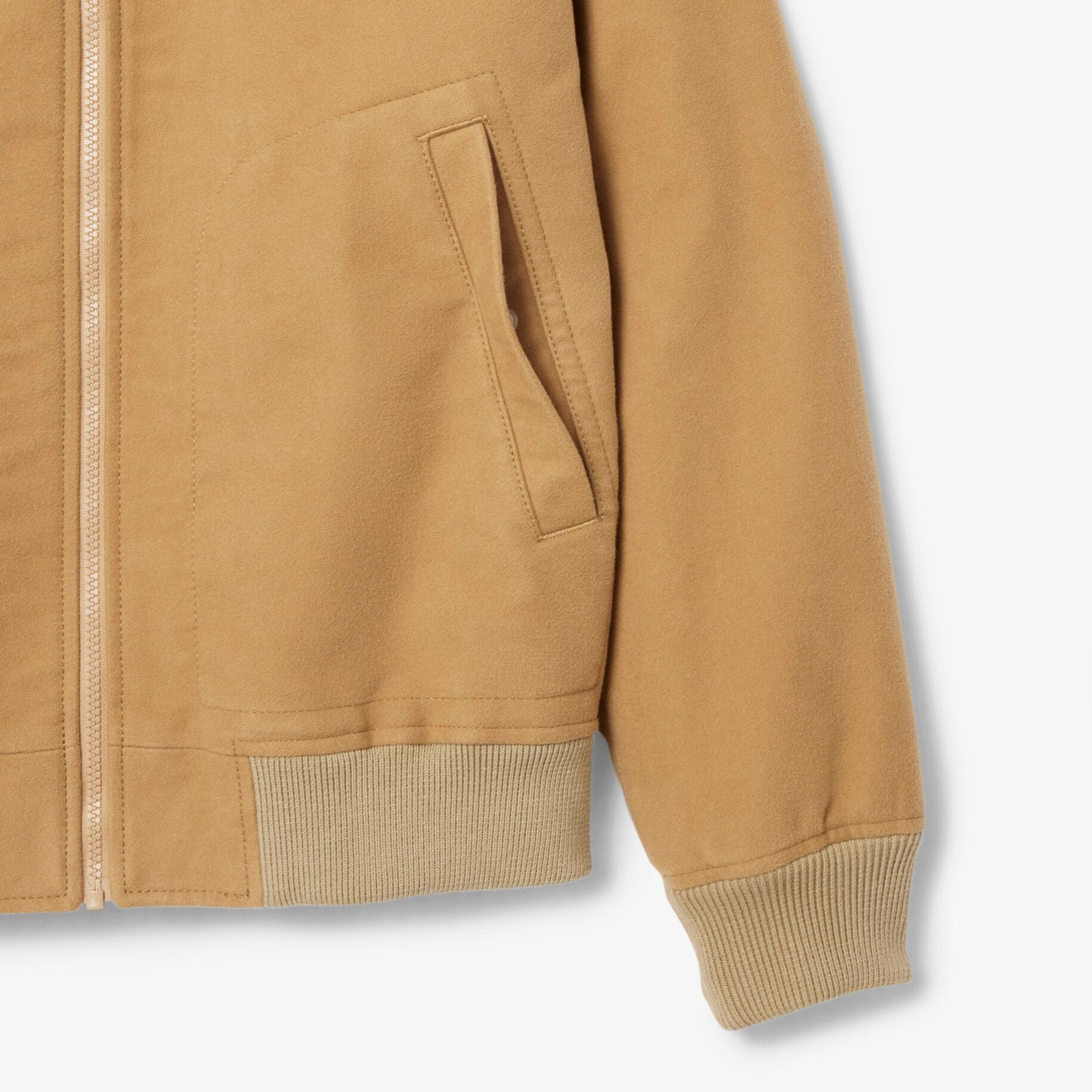 Lacoste Erkek Classic Fit Gömlek Yaka Bej Ceket