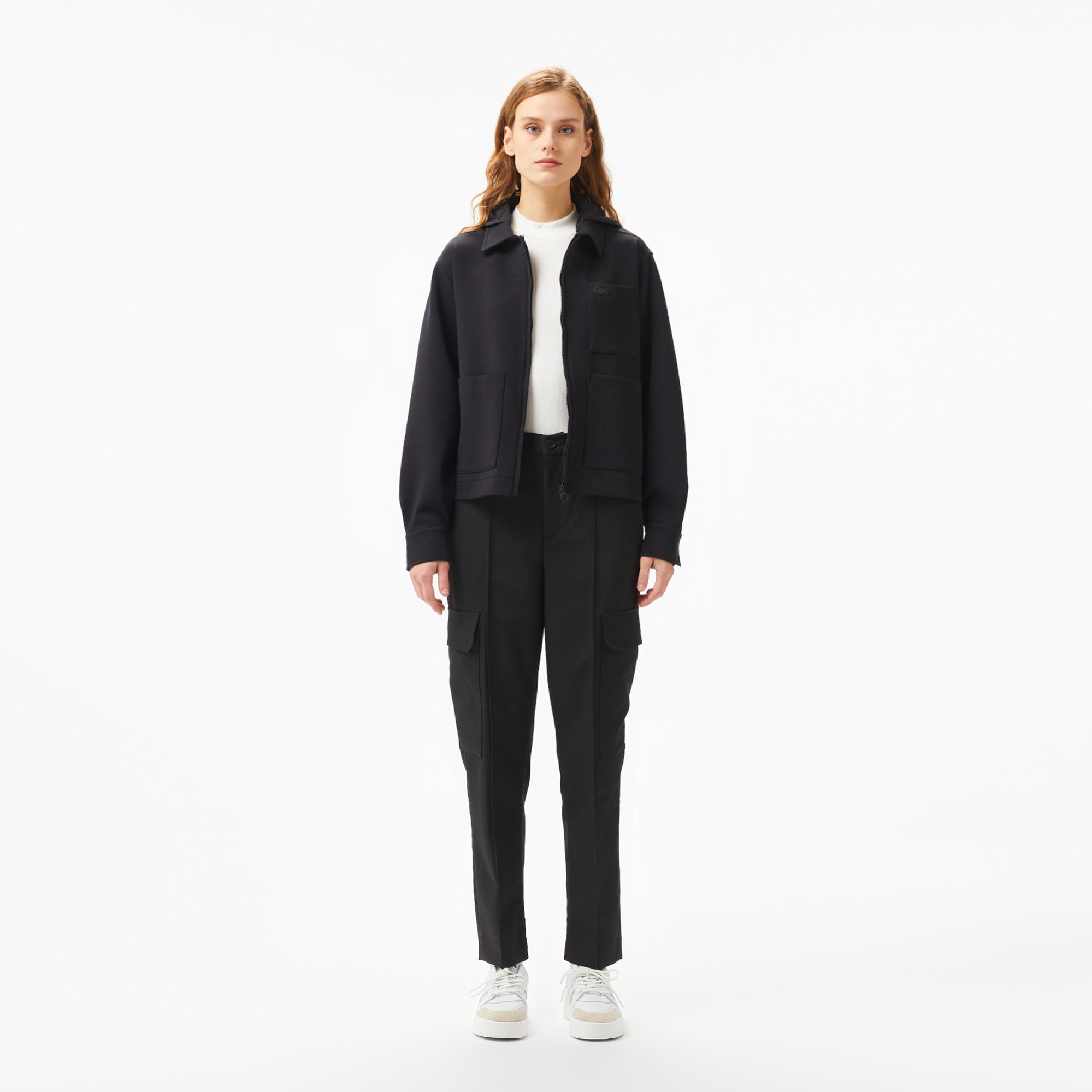 Lacoste Kadın Regular Fit Siyah Pantolon