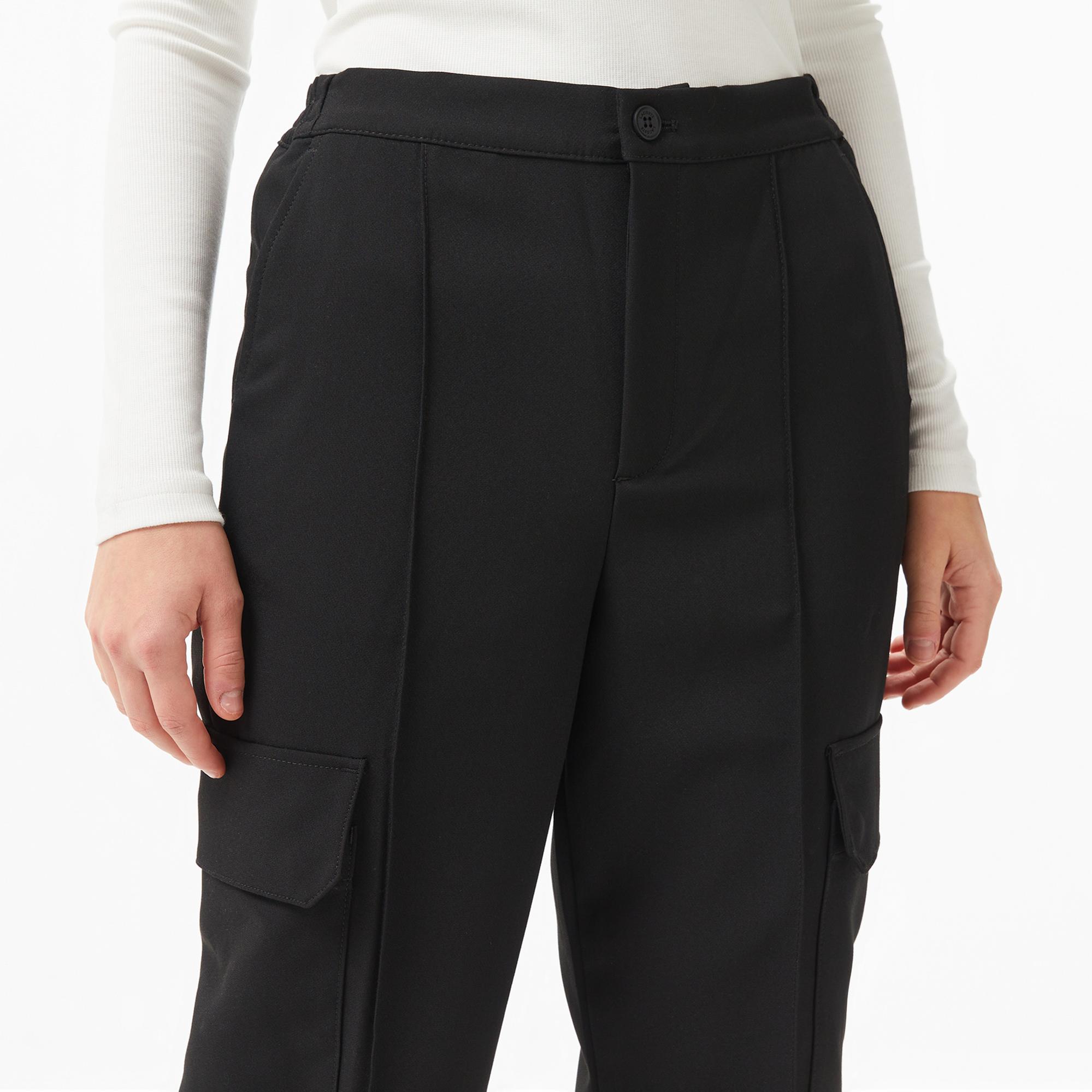 Lacoste Kadın Regular Fit Siyah Pantolon