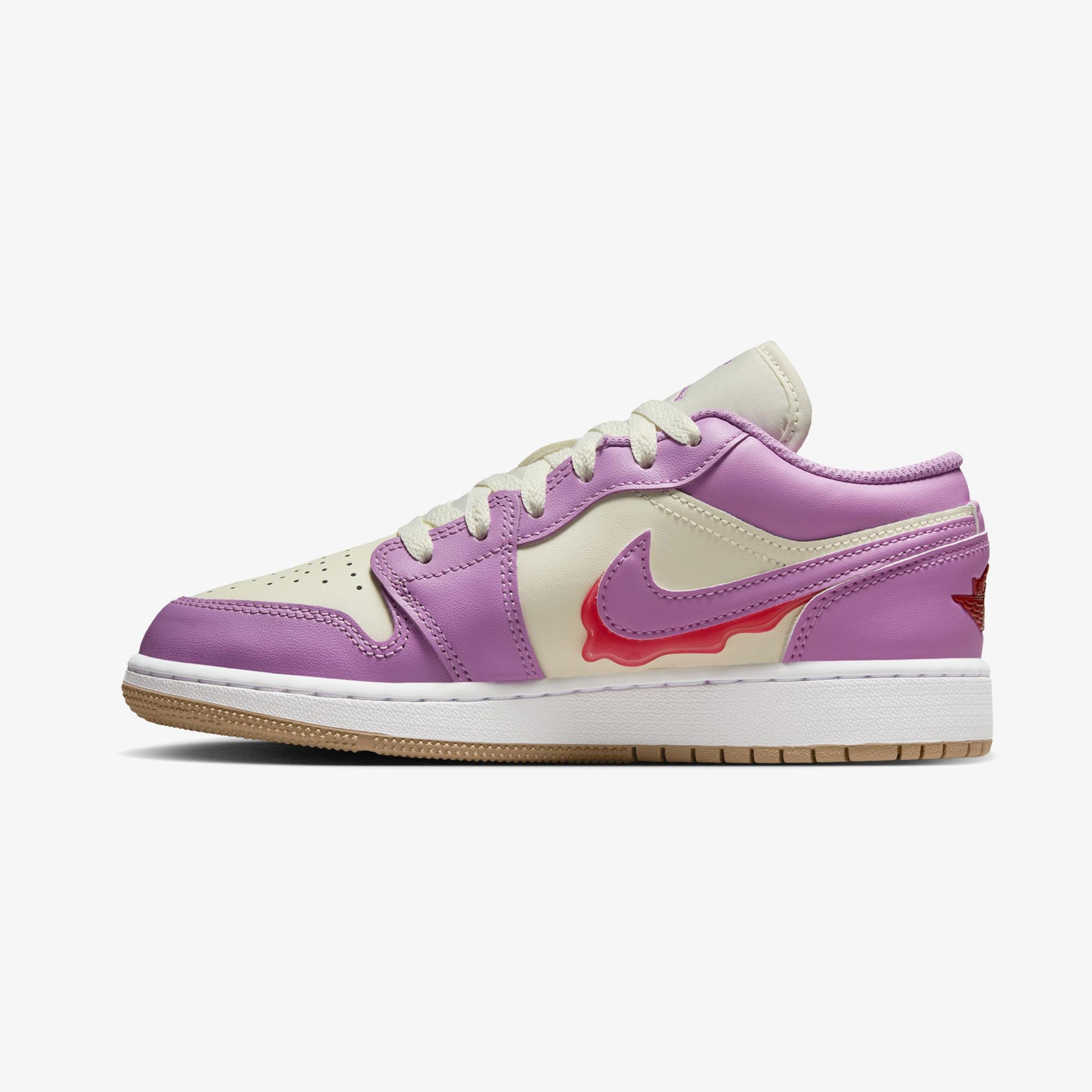 Jordan Air 1 Low SE Genç Çocuk Mor Spor Ayakkabı