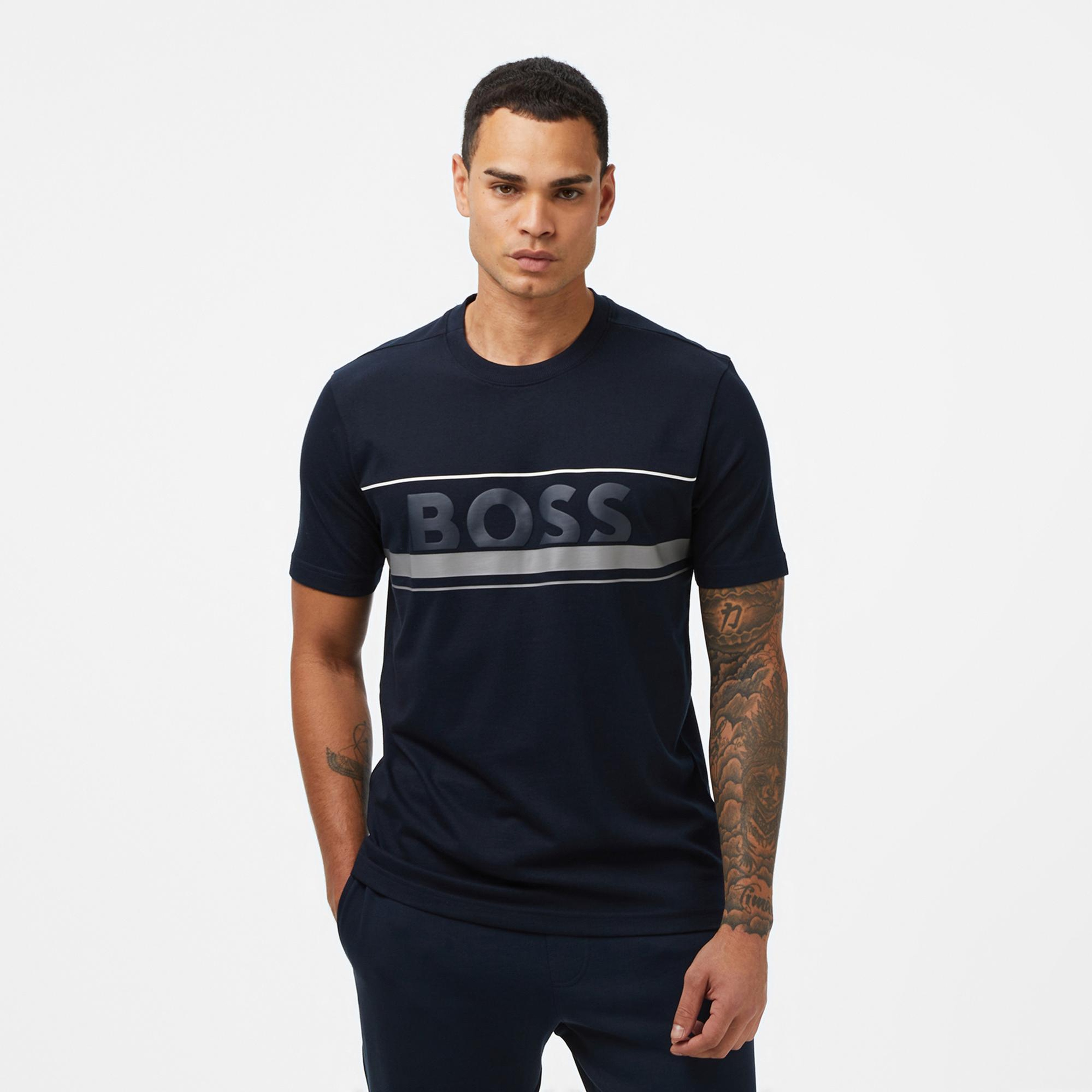 Boss Iconic Erkek Koyu Mavi T-Shirt