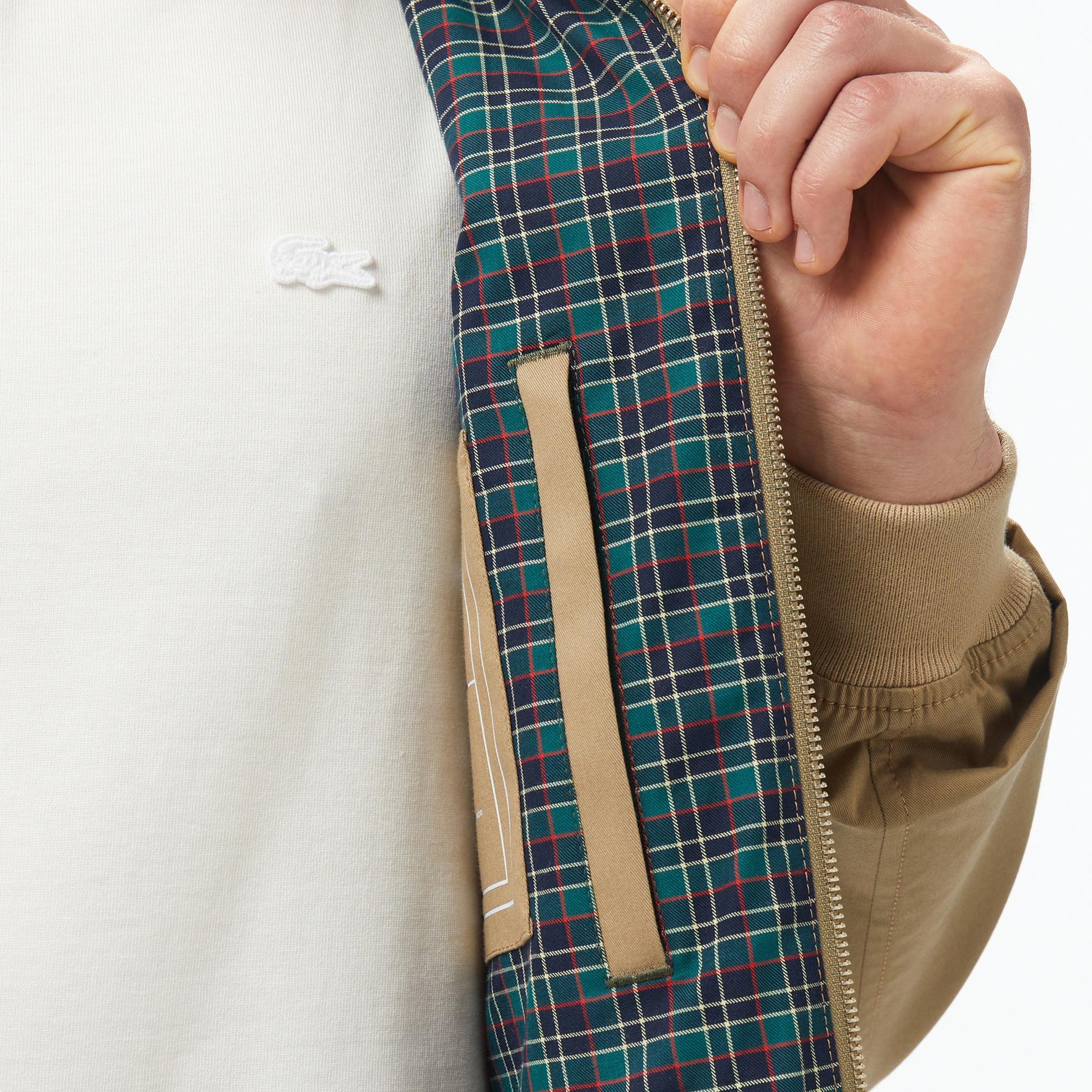 Lacoste Erkek Regular Fit Dik Yaka Bej Yağmurluk