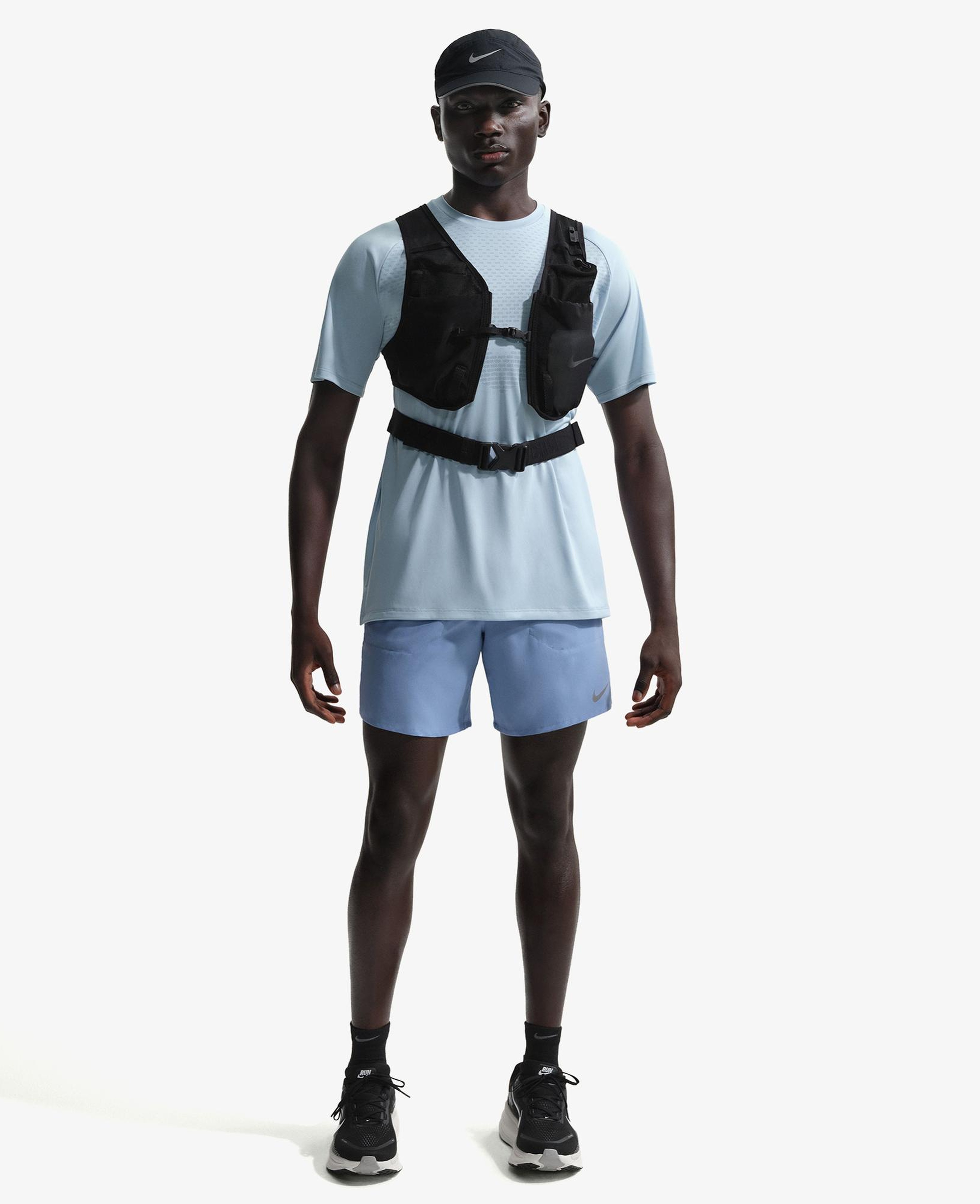 Nike Dri-Fit Stride Erkek Mavi T-Shirt