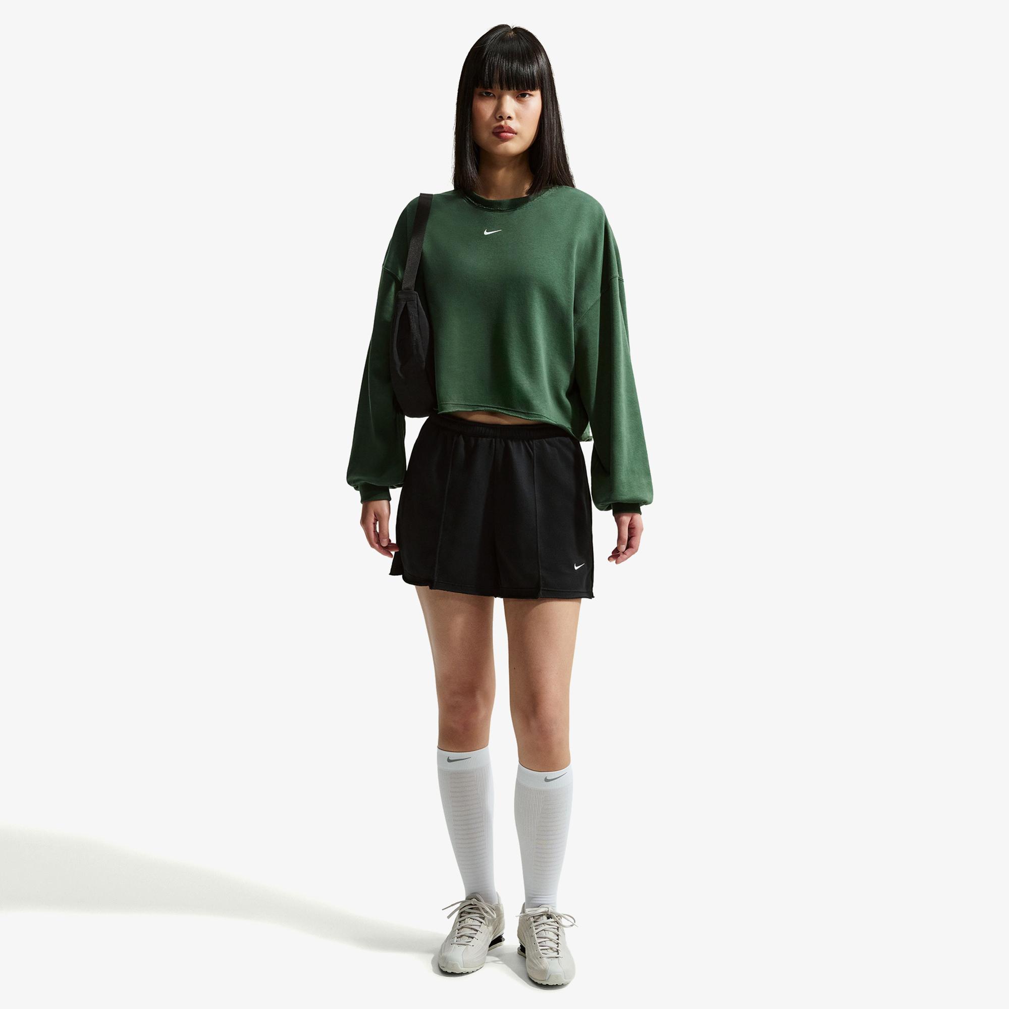 Nike Sportswear Chill Terry Kadın Yeşil Sweatshirt