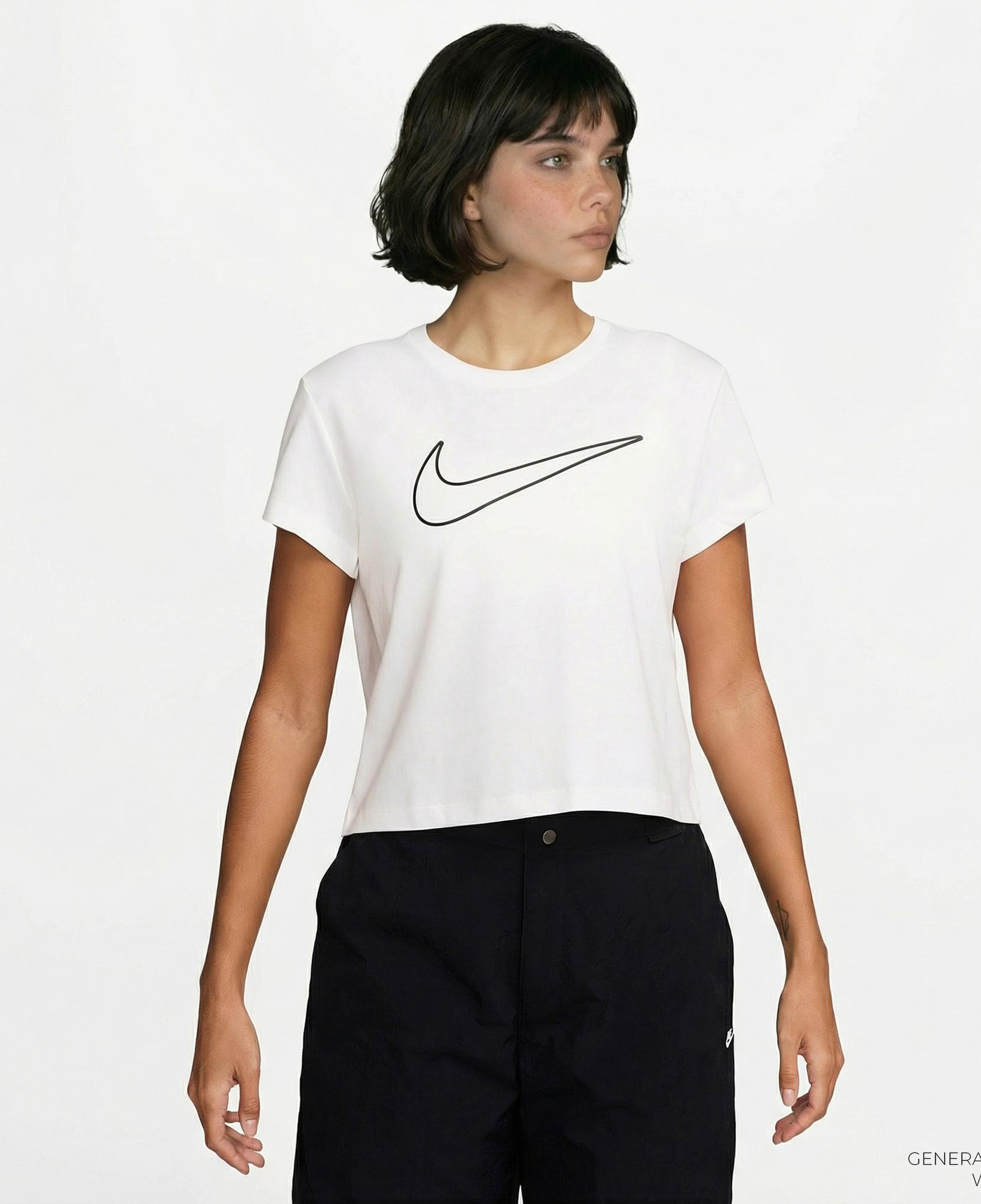 Nike Sportswear Club Kadın Beyaz T-Shirt