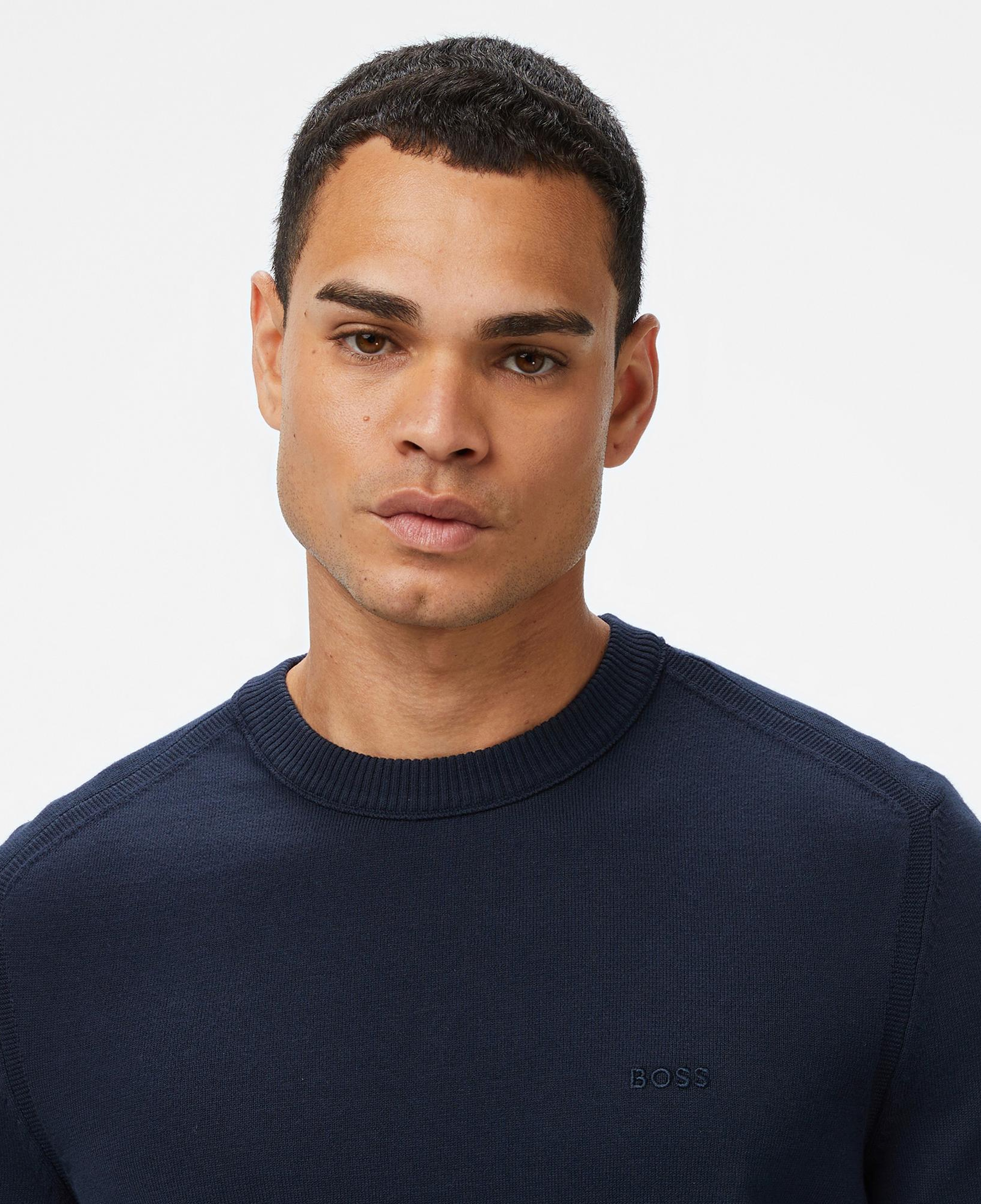 Boss Asac Erkek Koyu Mavi Triko