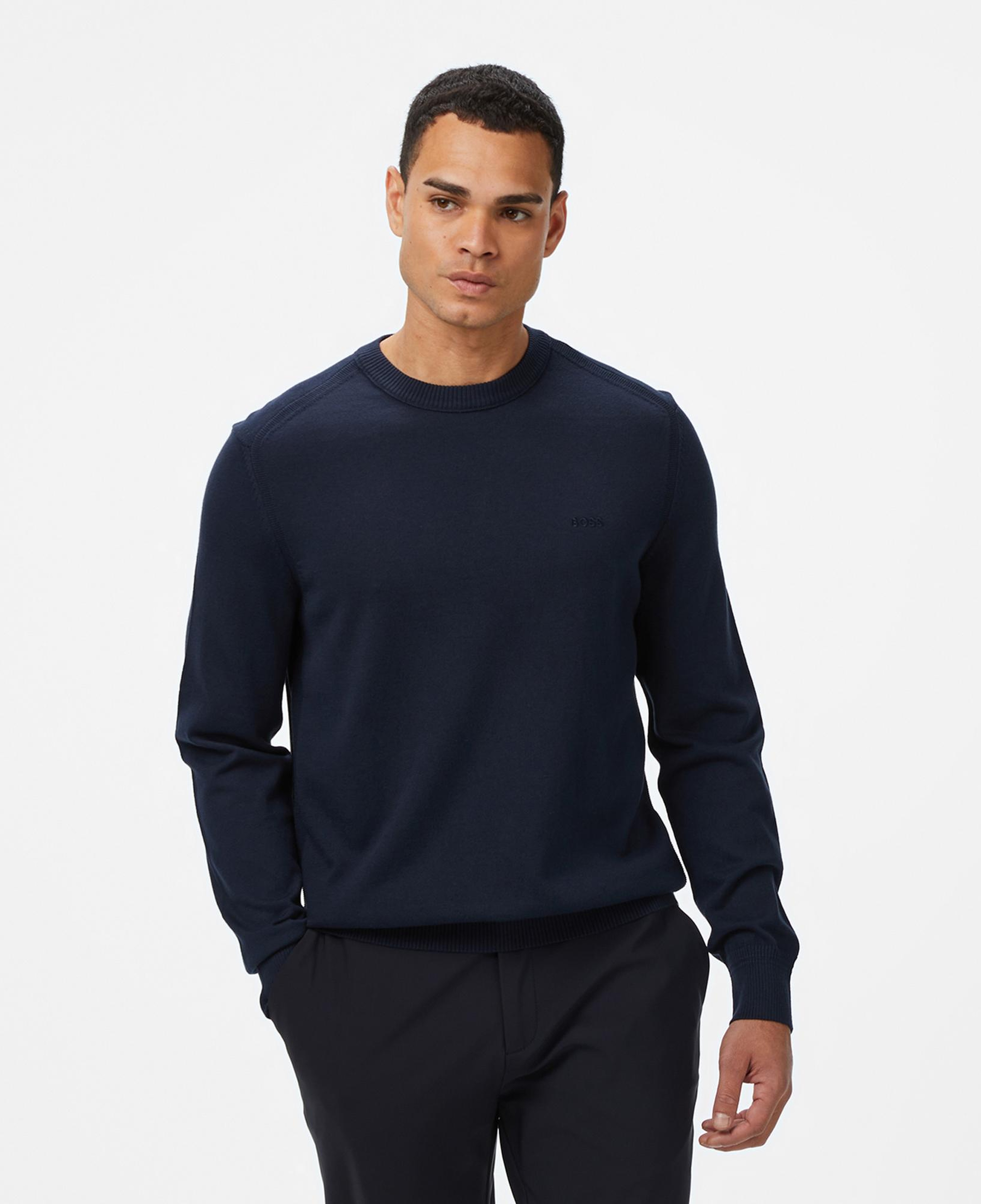 Boss Asac Erkek Koyu Mavi Triko