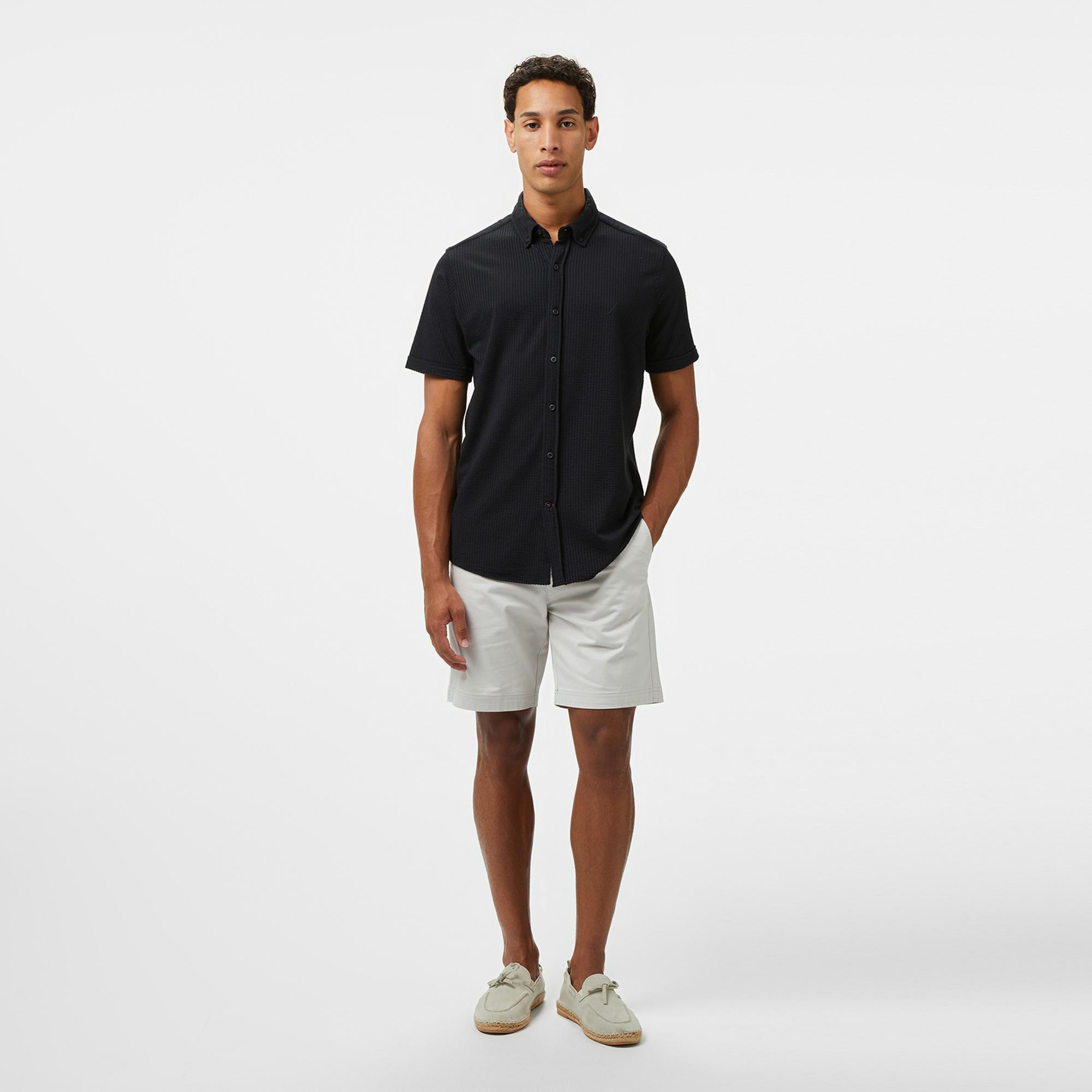 Nautica Erkek Siyah Classic Fit Gömlek