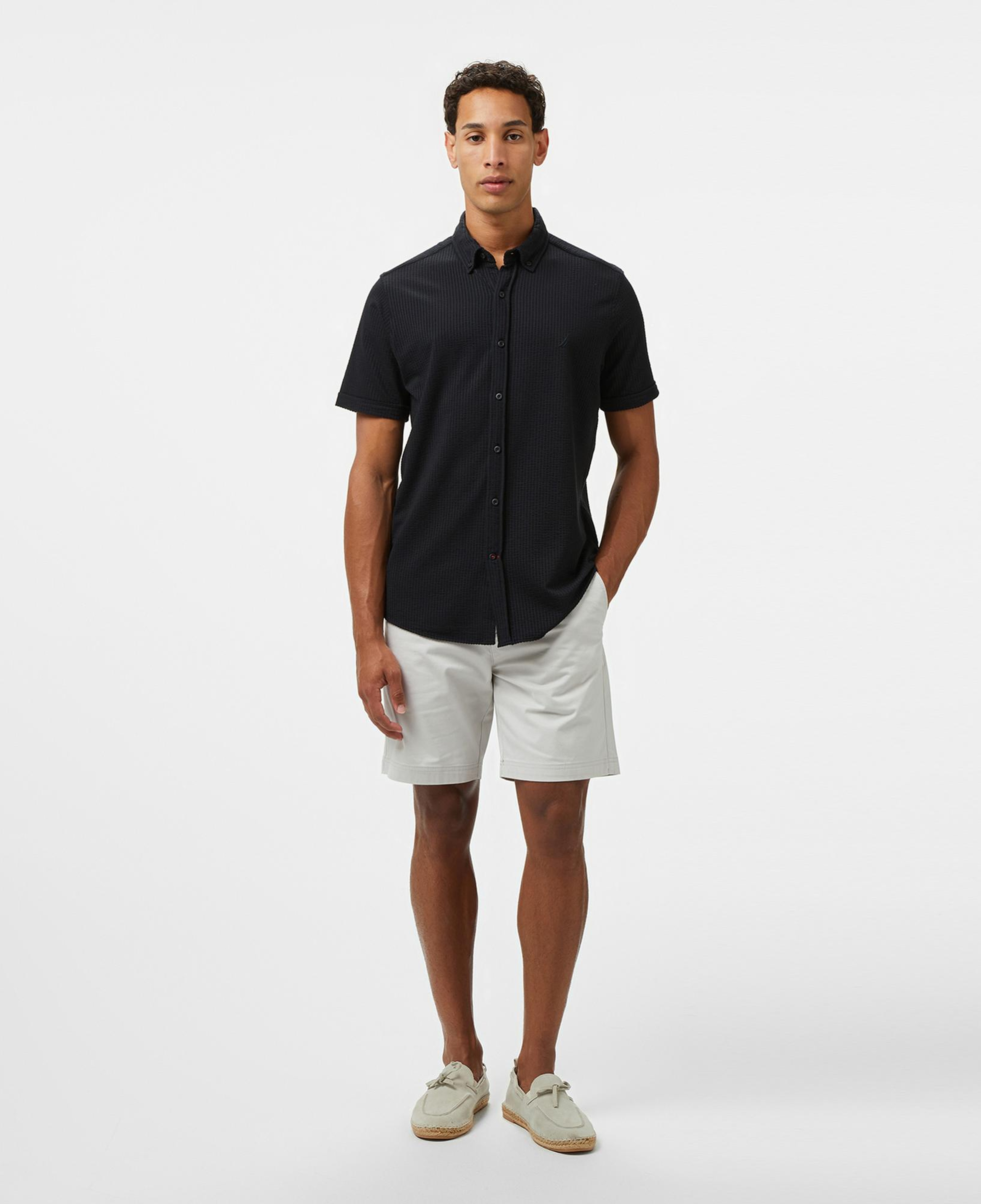 Nautica Erkek Siyah Classic Fit Gömlek