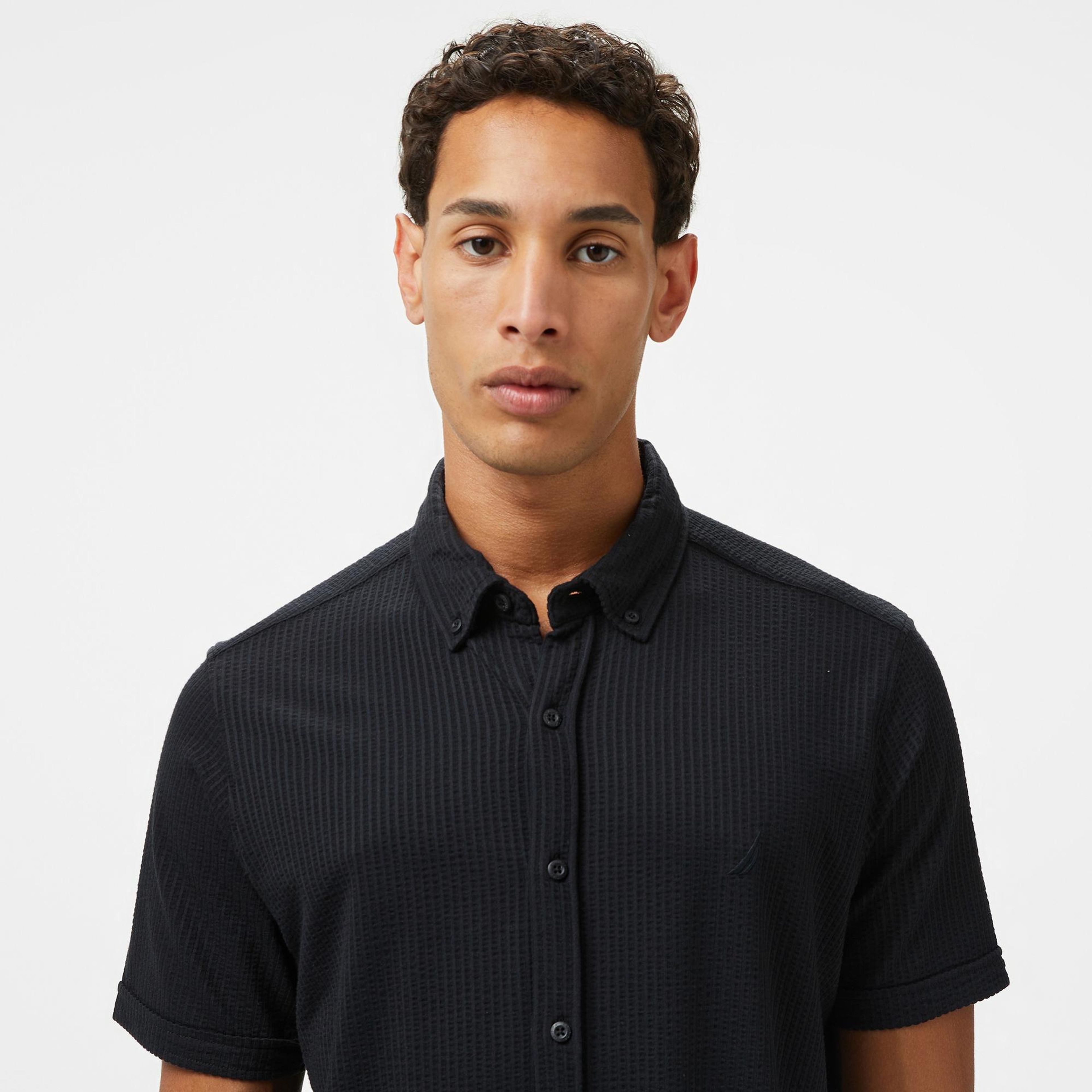 Nautica Erkek Siyah Classic Fit Gömlek