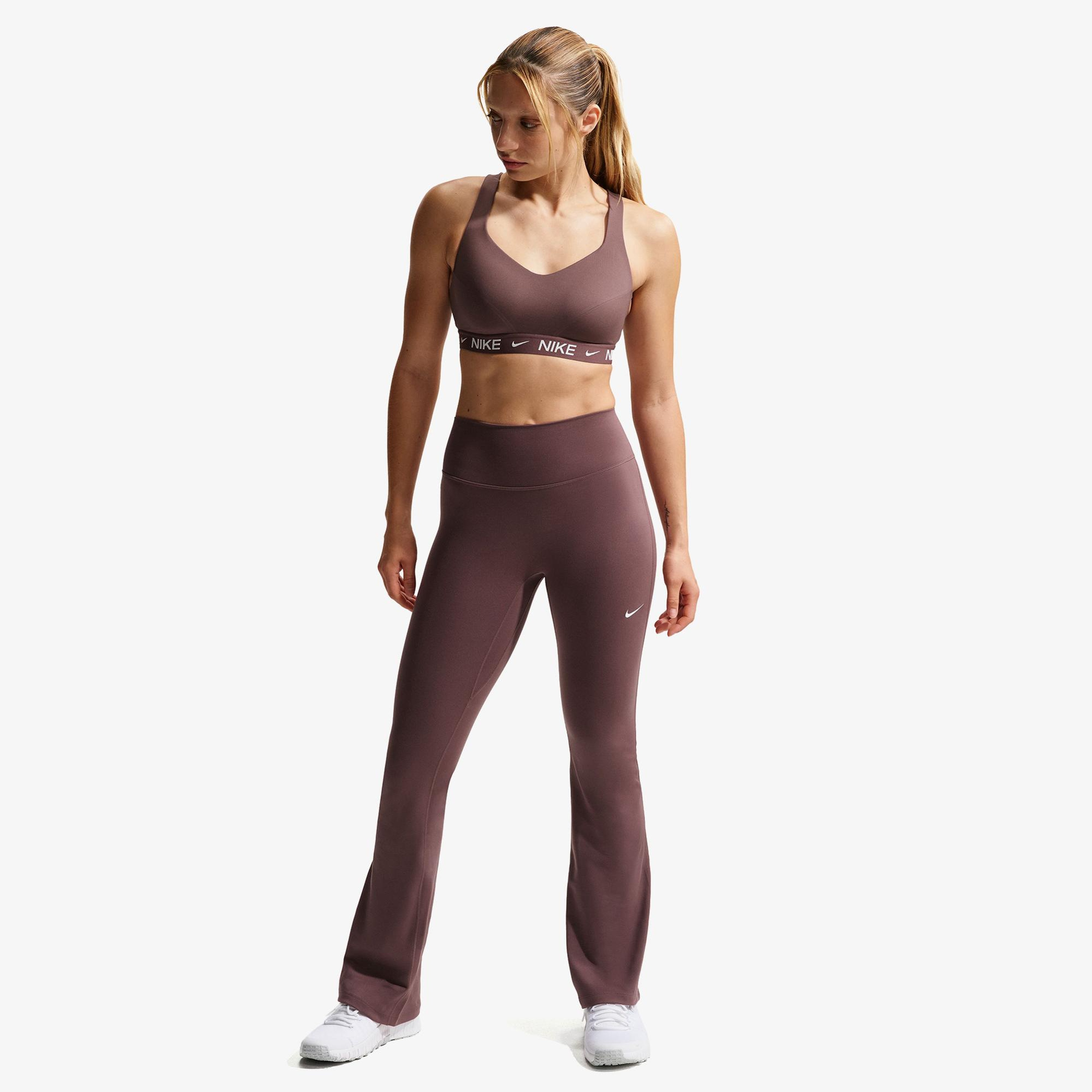 Nike Dri-Fit One Yüksek Belli Kadın Kahverengi Tayt