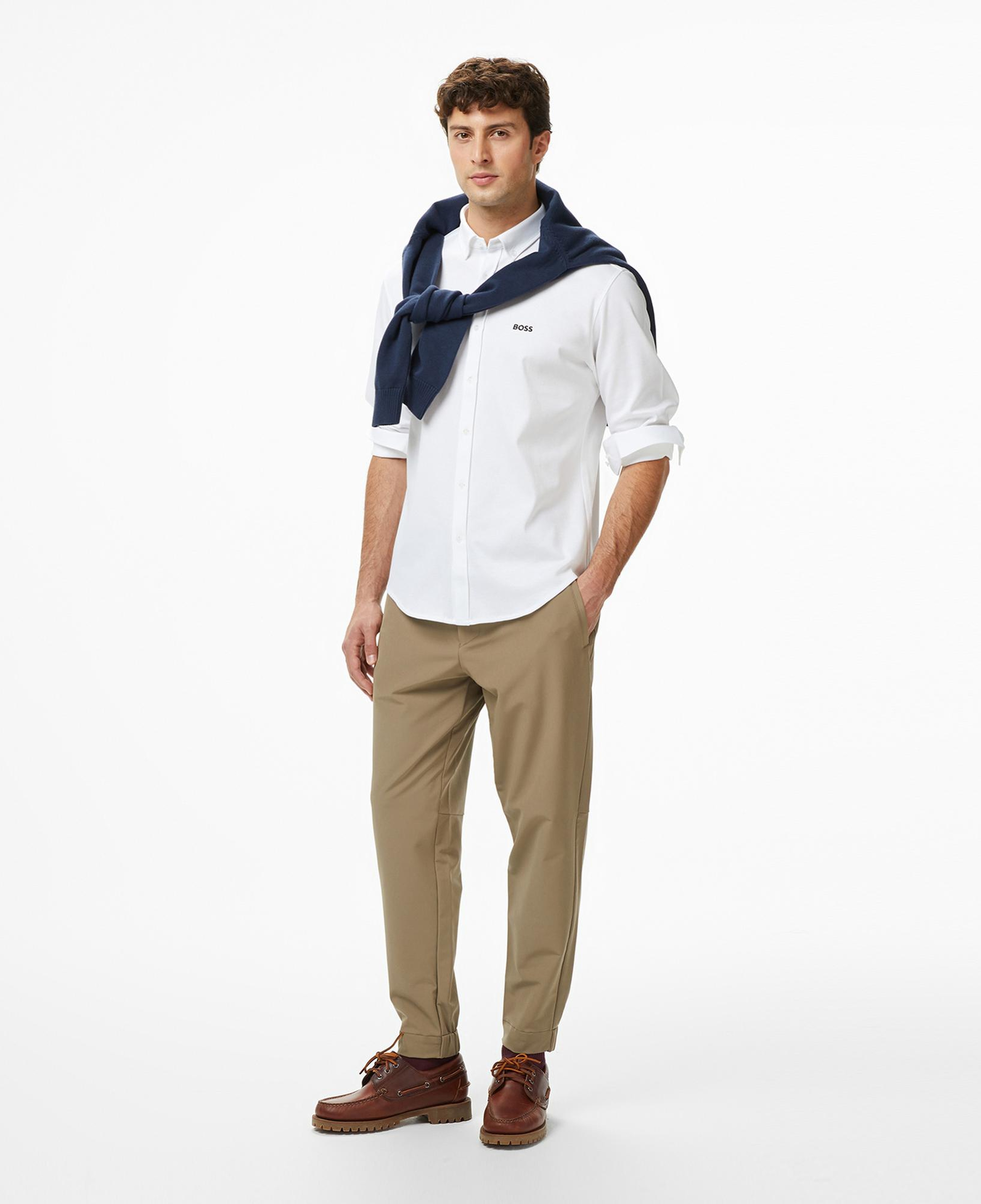 Boss Motion Erkek Beyaz Gömlek