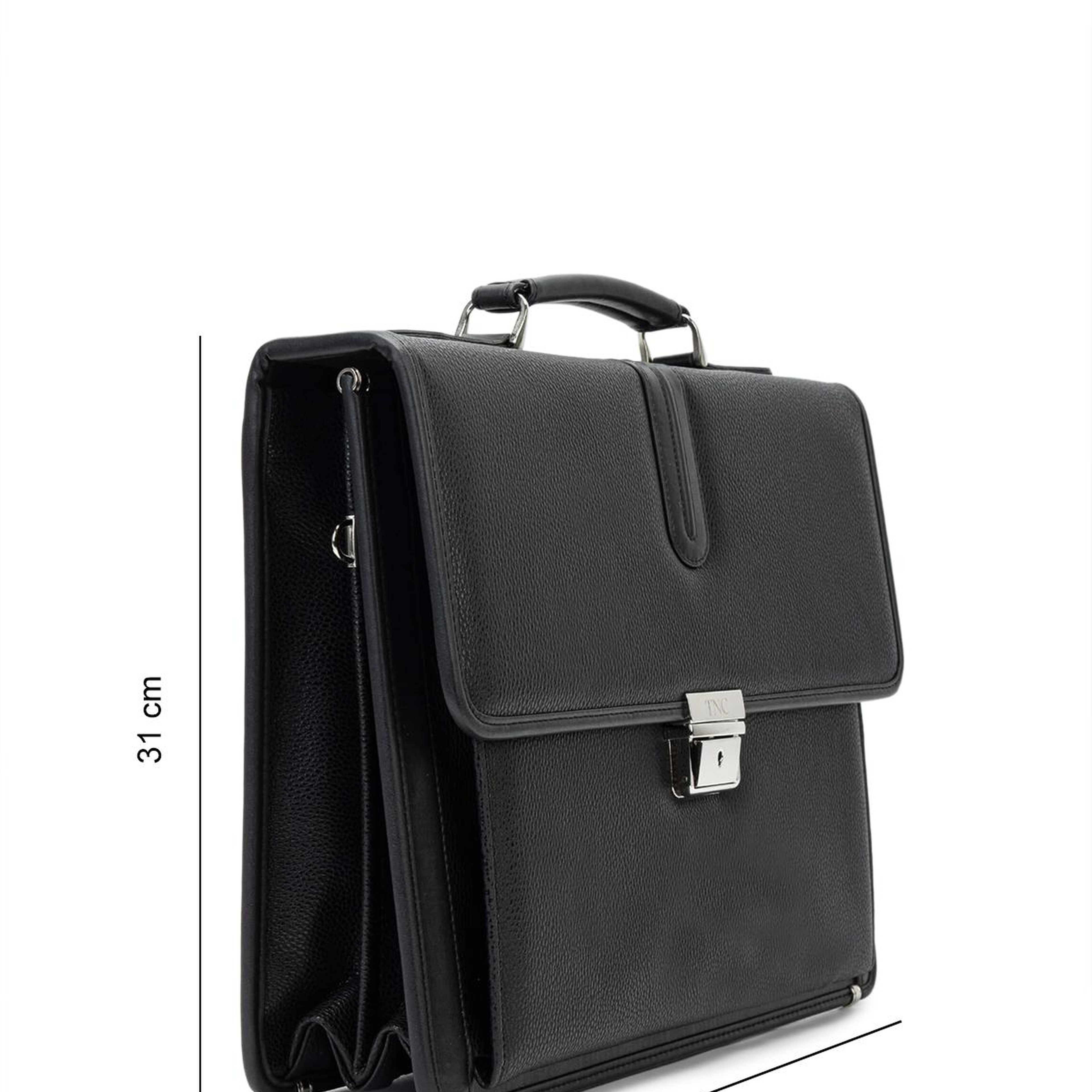 Tamer Tanca Erkek Vegan Siyah Evrak Çantası