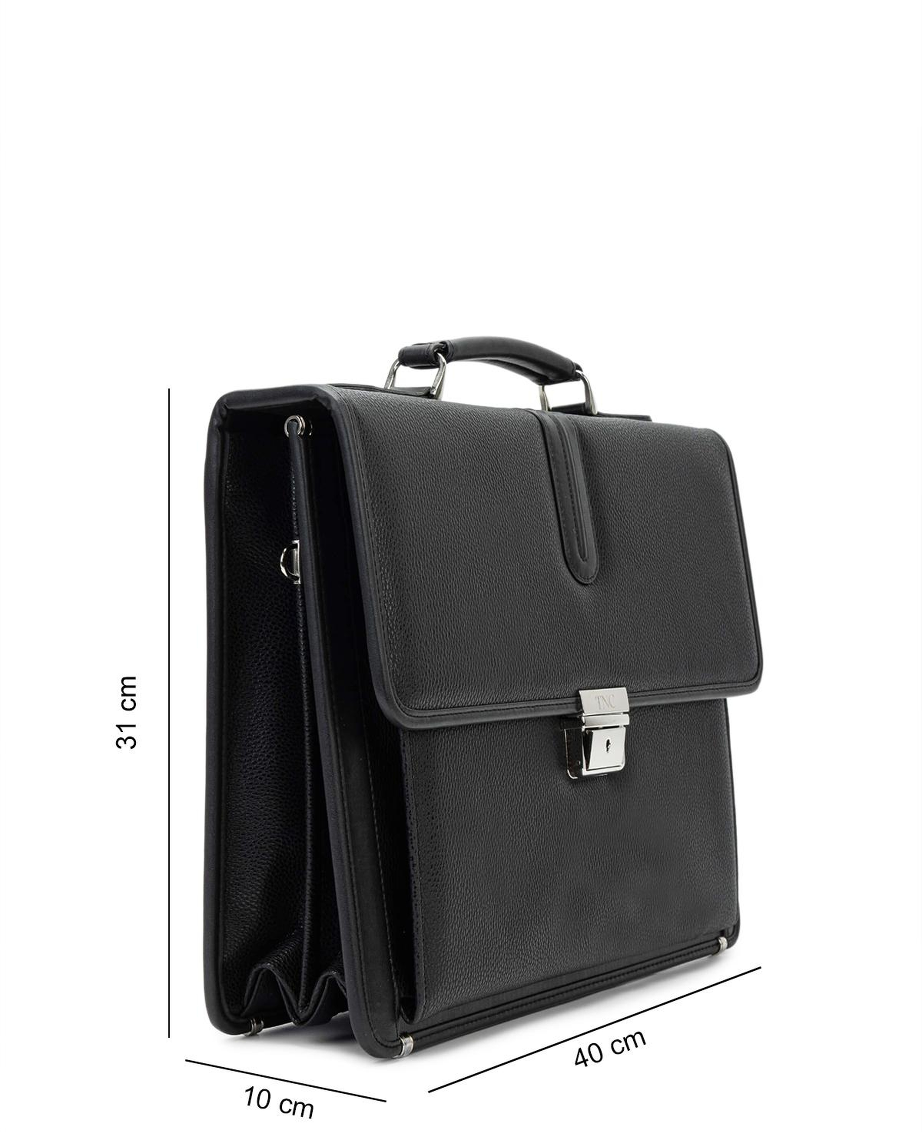 Tamer Tanca Erkek Vegan Siyah Evrak Çantası