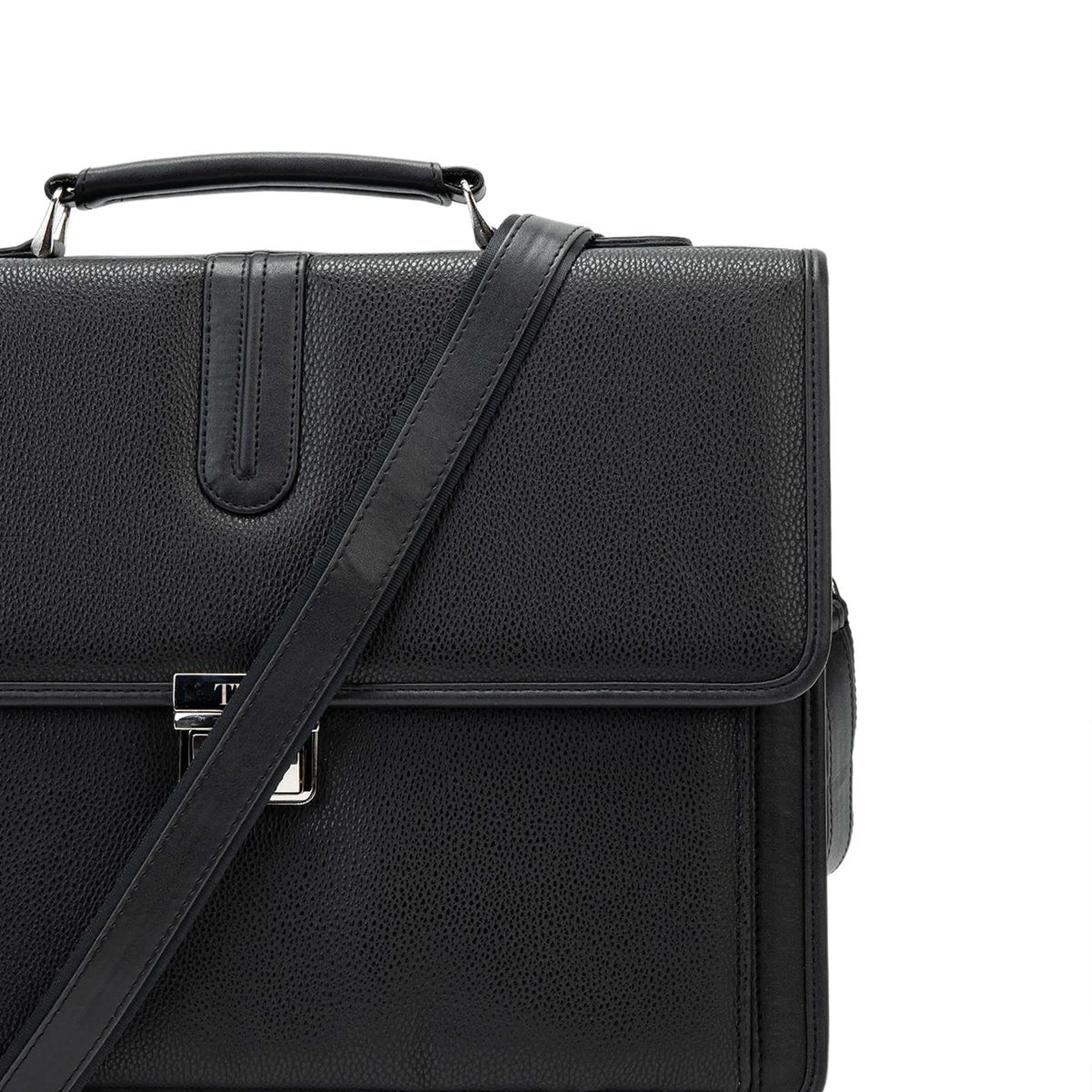 Tamer Tanca Erkek Vegan Siyah Evrak Çantası