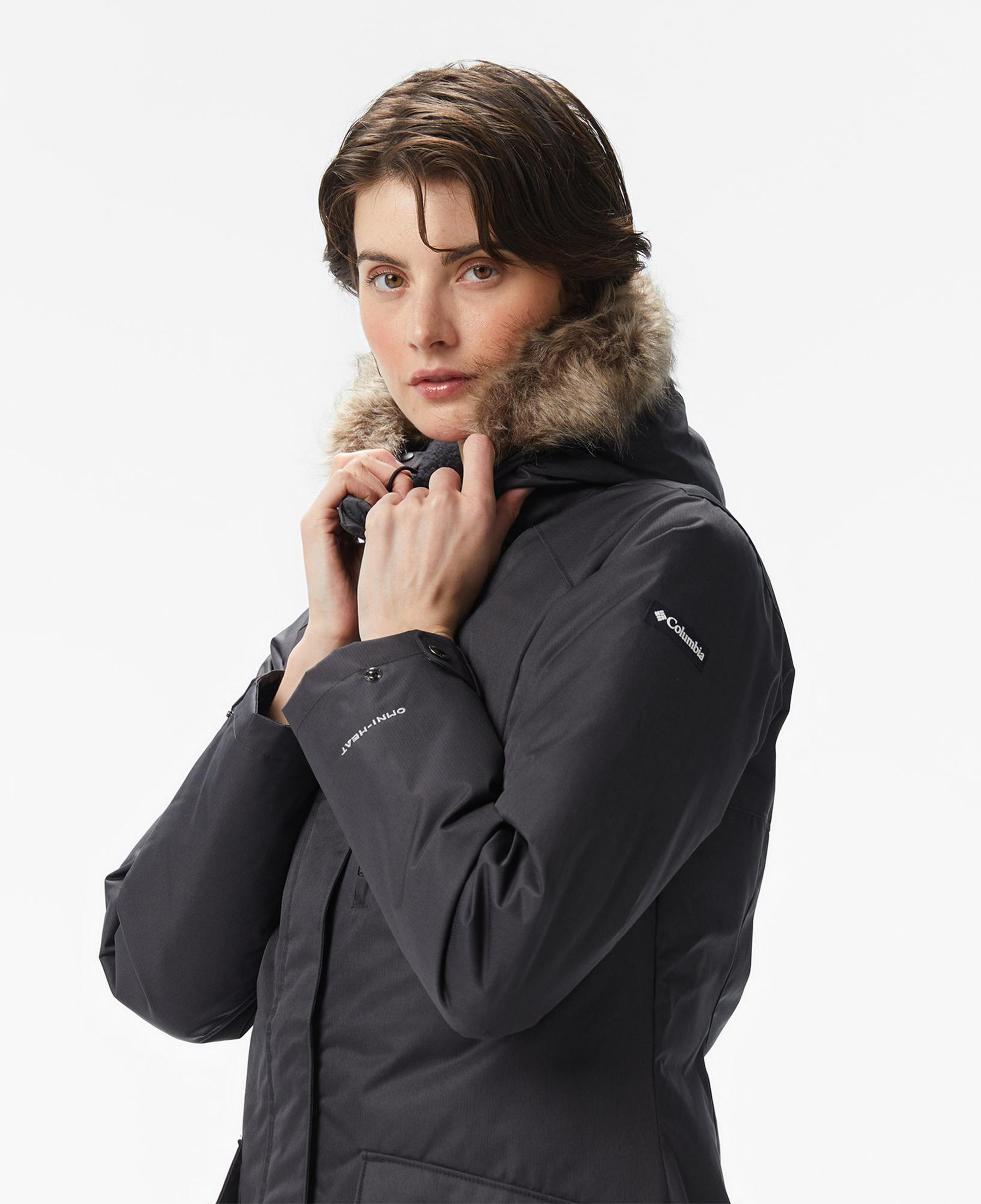 Columbia Suttle Mountain Long Insulated Kadın Siyah Mont