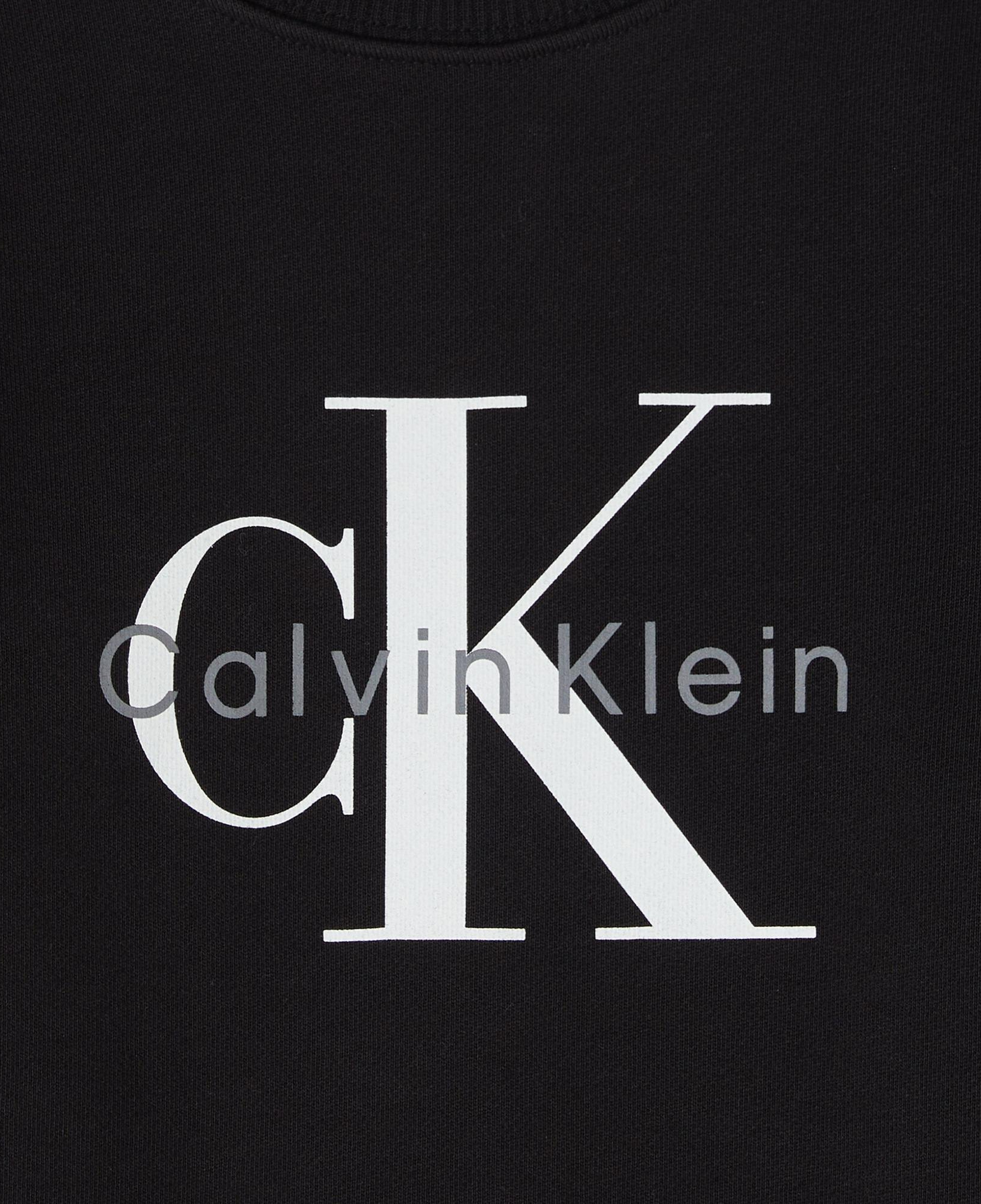 Calvin Klein Monogram Terry Çocuk Siyah Sweatshirt