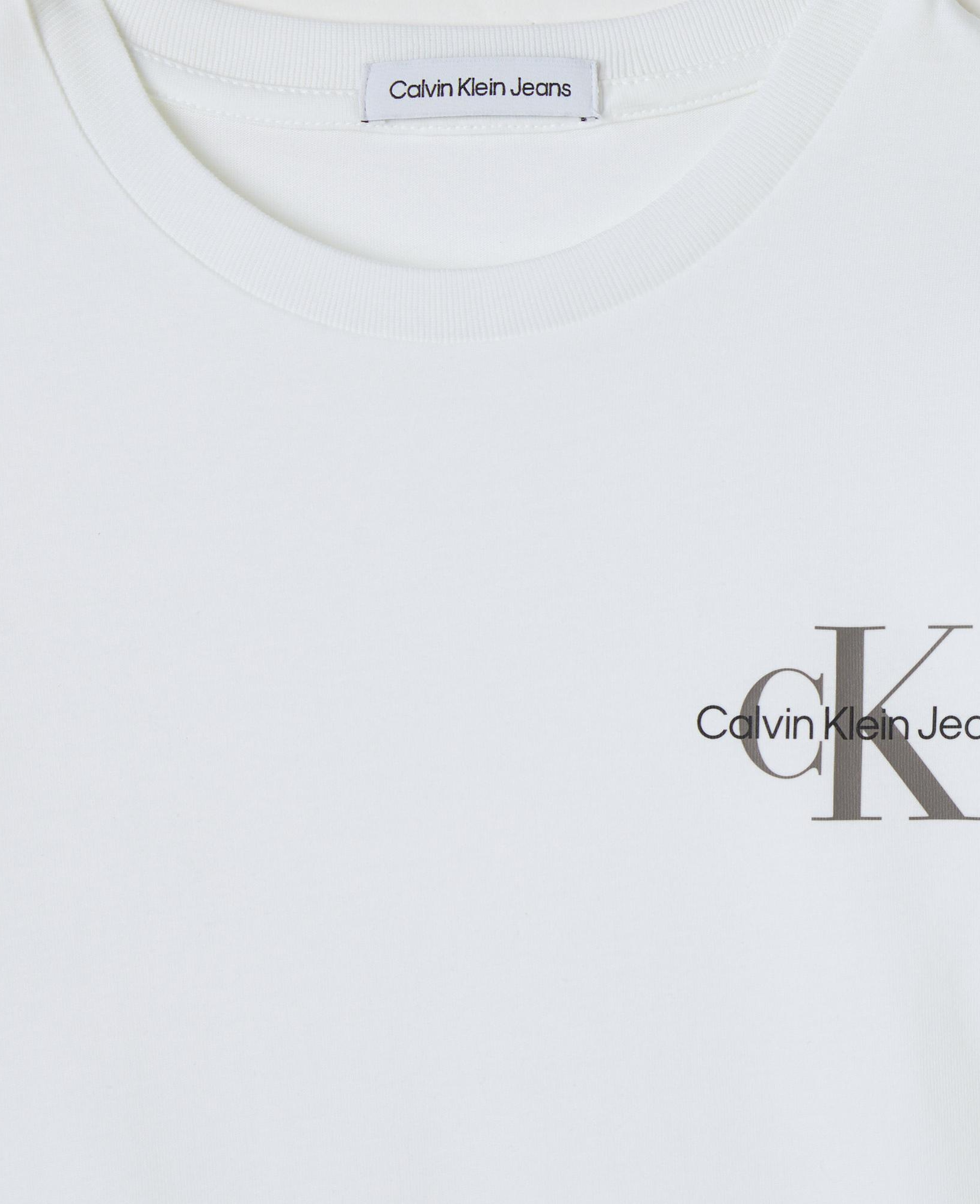Calvin Klein Jeans Chest Monogram Çocuk Beyaz T-Shirt