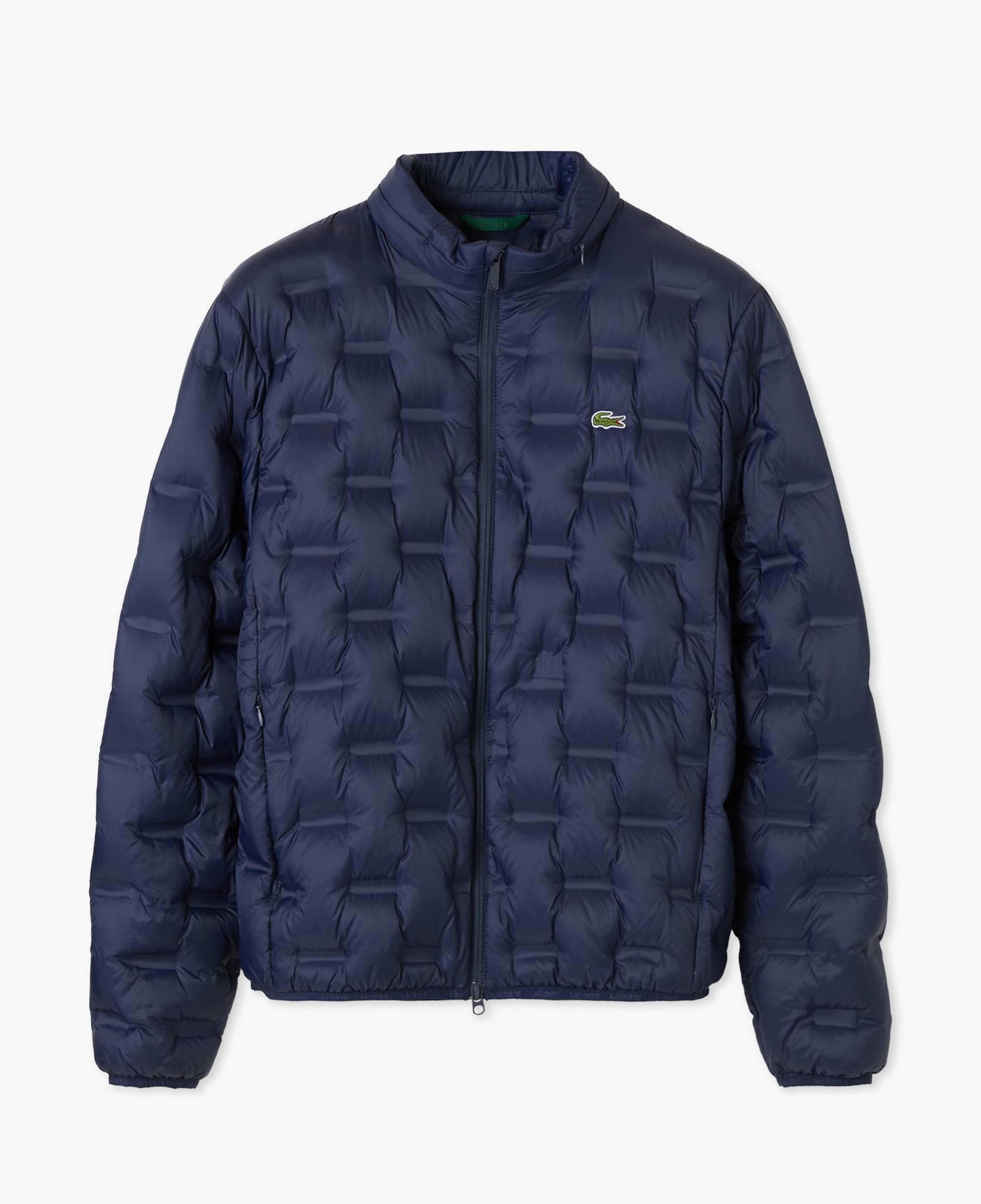 Lacoste Erkek Dik Yaka Kapitone Lacivert Mont