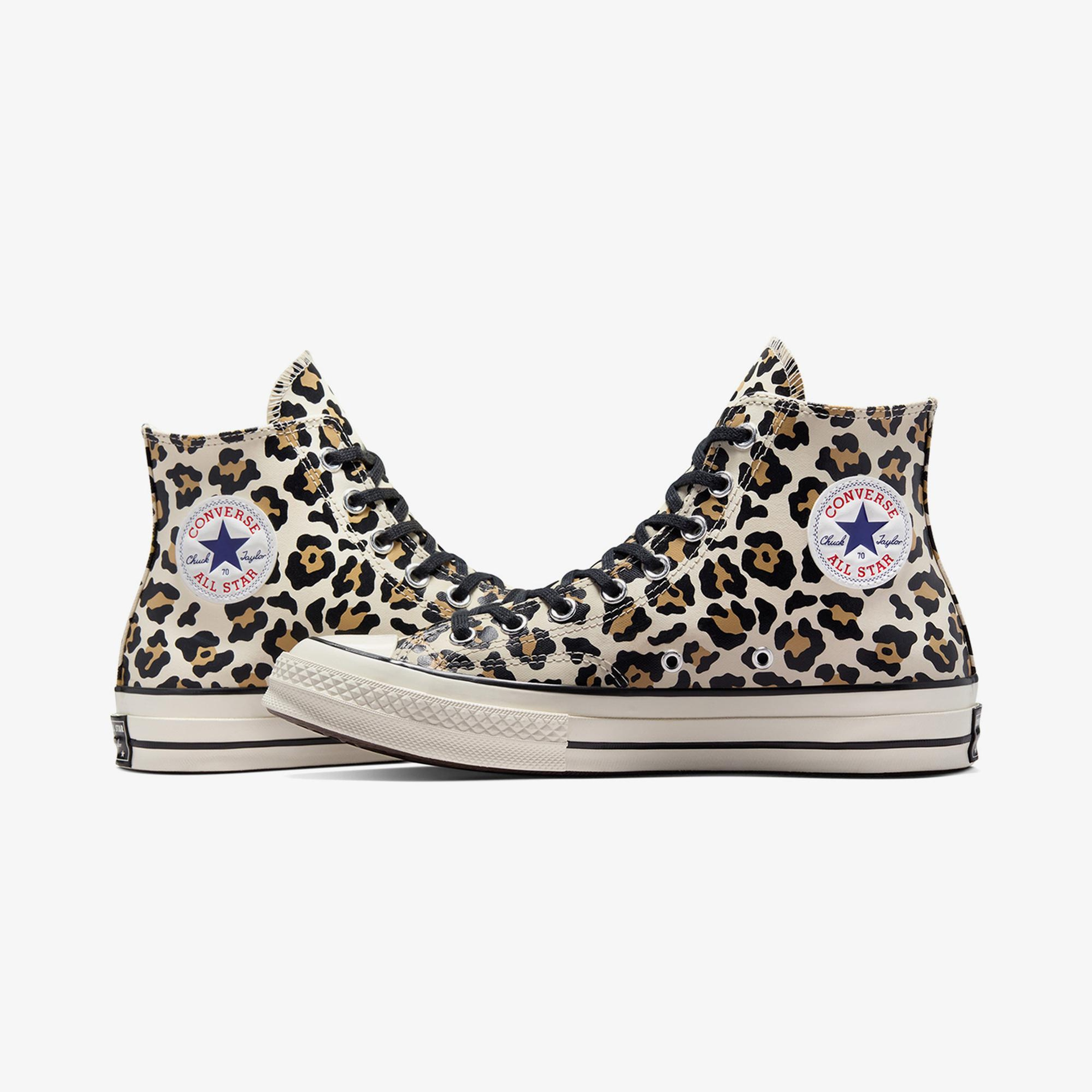 Converse Chuck 70 Leopard Print Unisex Krem Sneaker
