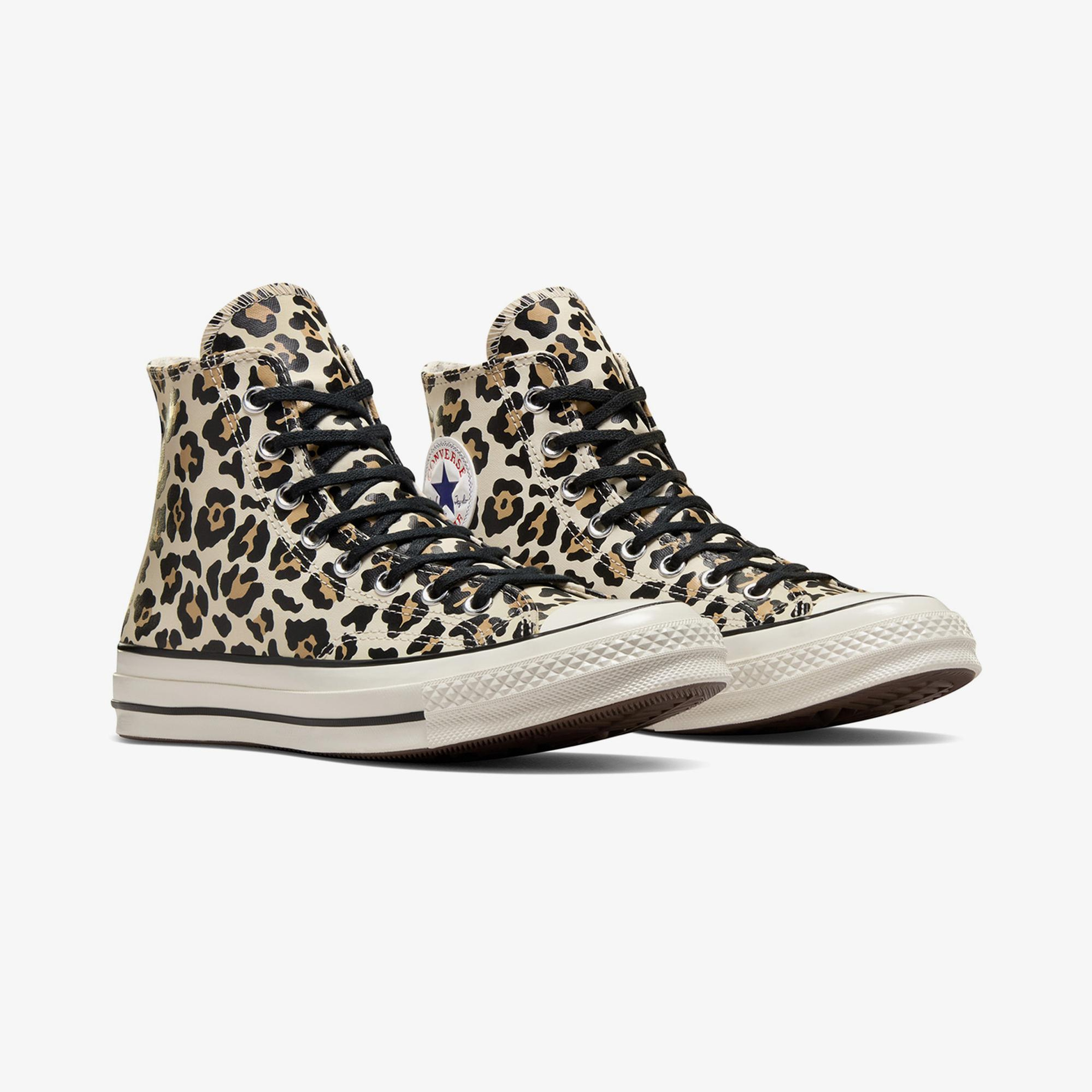 Converse Chuck 70 Leopard Print Unisex Krem Sneaker