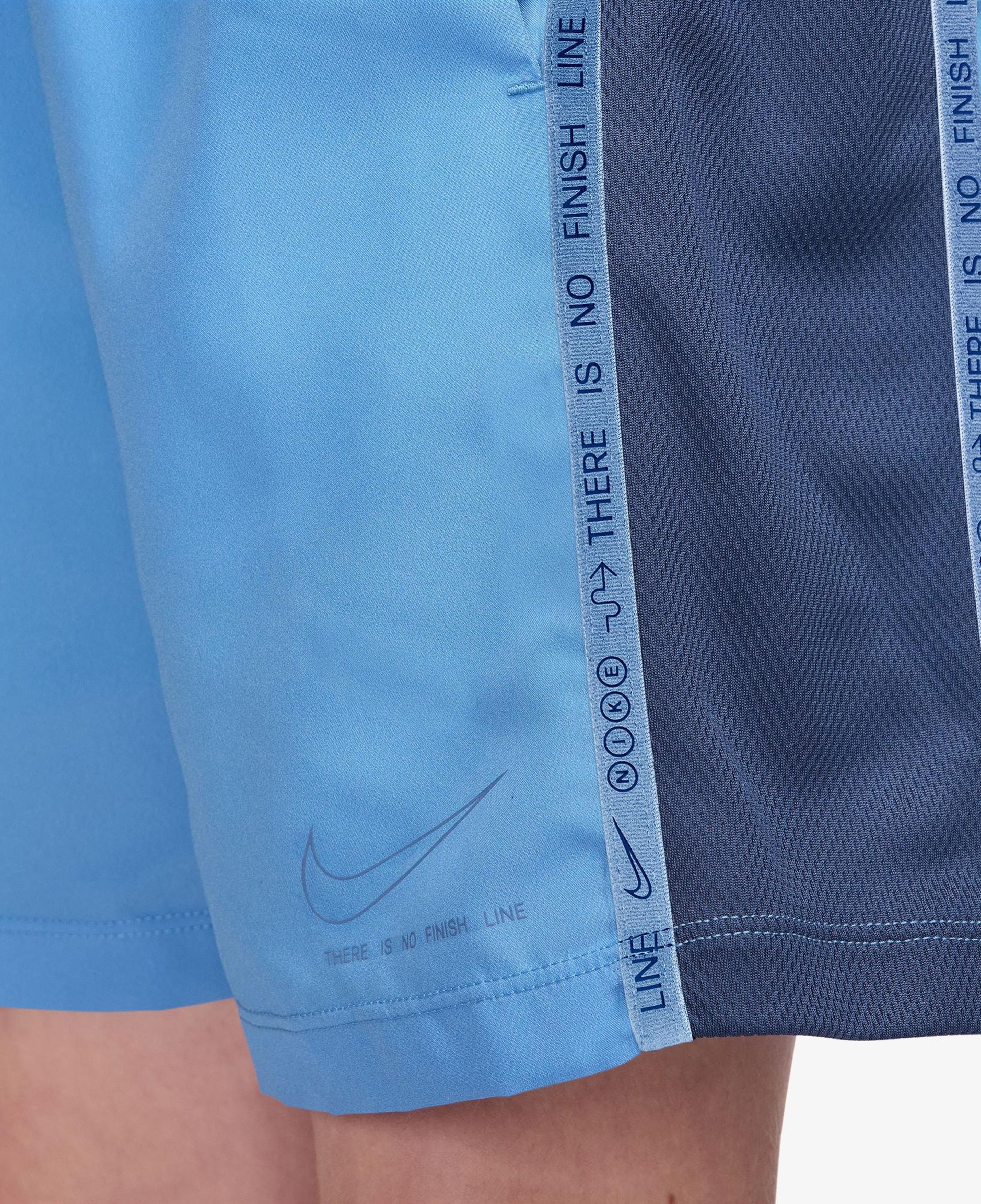 Nike Dri-Fit Sportswear Multi Woven Çocuk Mavi Şort