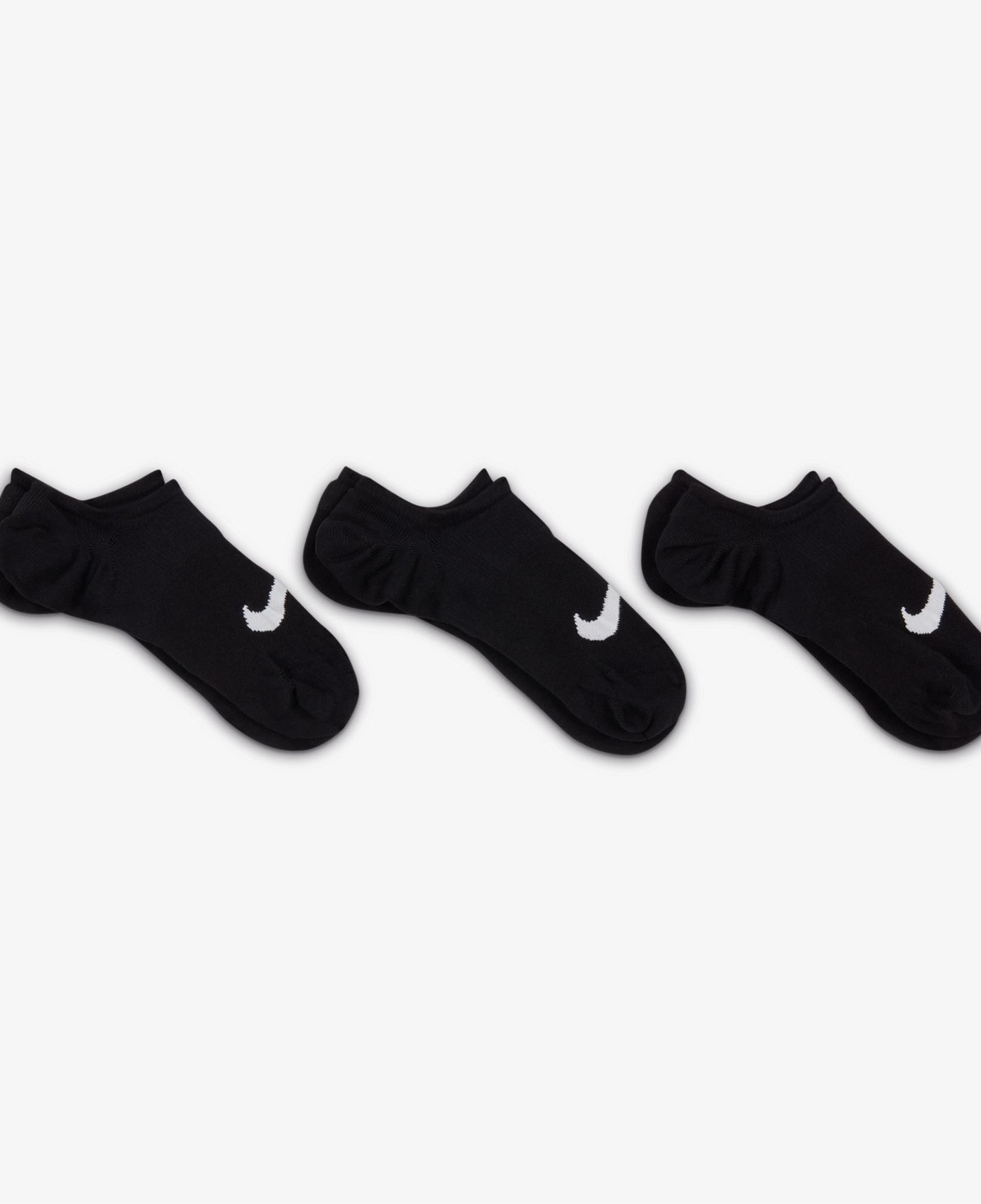 Nike Everyday Plus Lightweight Footie 3'lü Unisex Siyah Çorap