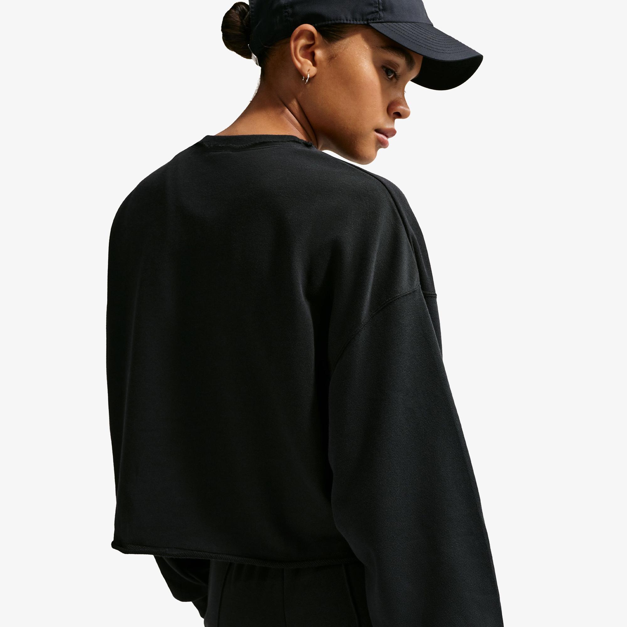 Nike Sportswear Chill Terry Kadın Siyah Sweatshirt