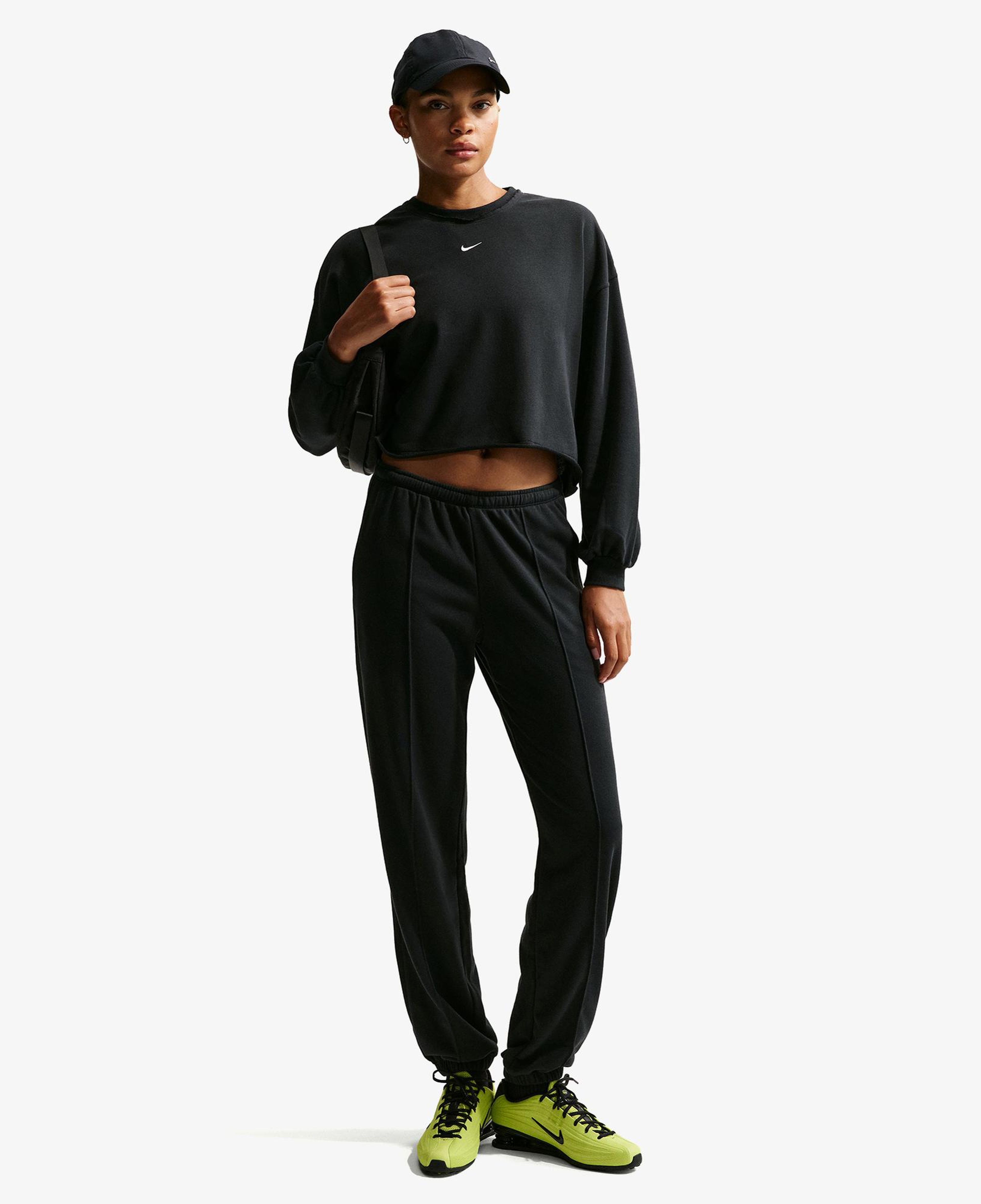 Nike Sportswear Chill Terry Kadın Siyah Sweatshirt