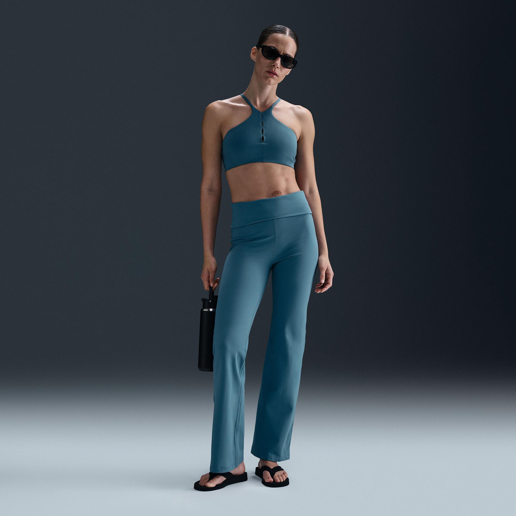 Nike One Dri-Fit High Rise Kadın Mavi Eşofman Altı