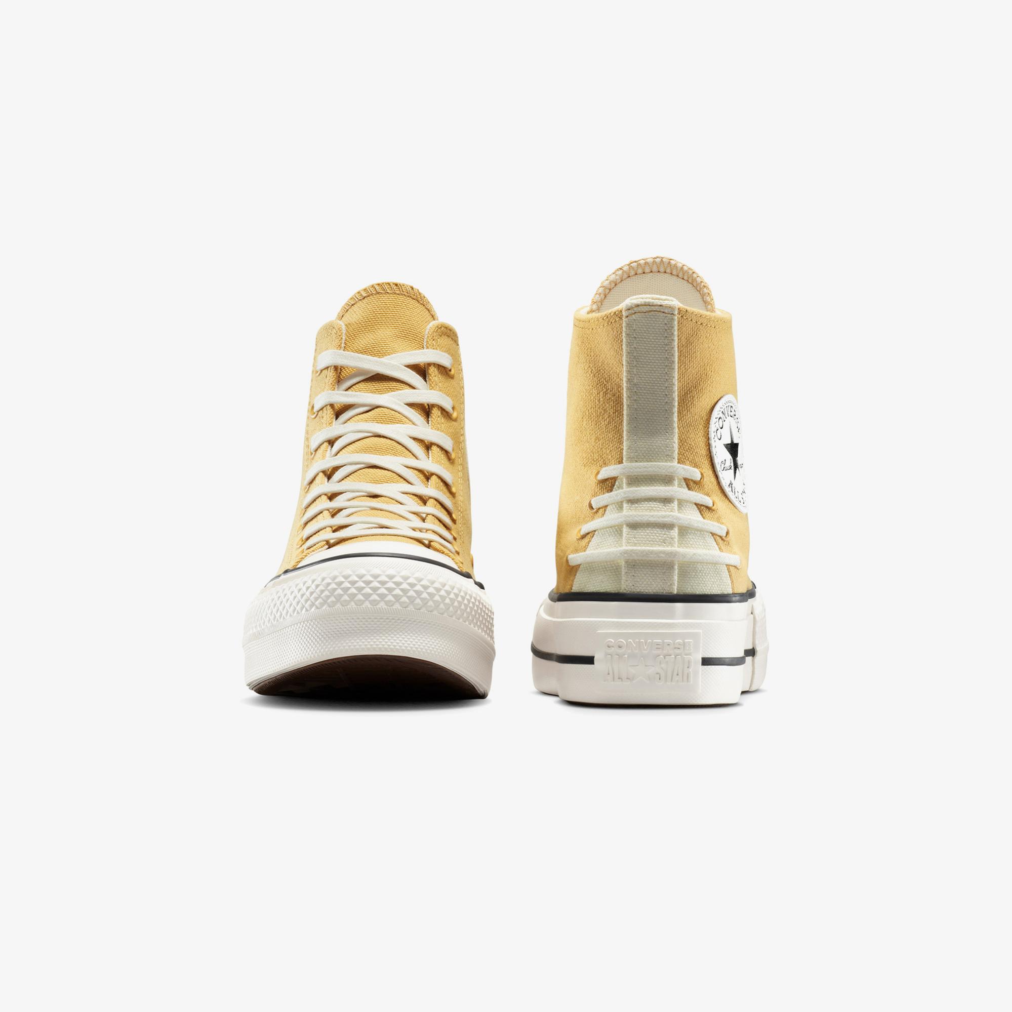 Converse Chuck Taylor All Star Lift Crafted Laces Kadın Turuncu Platform Sneaker