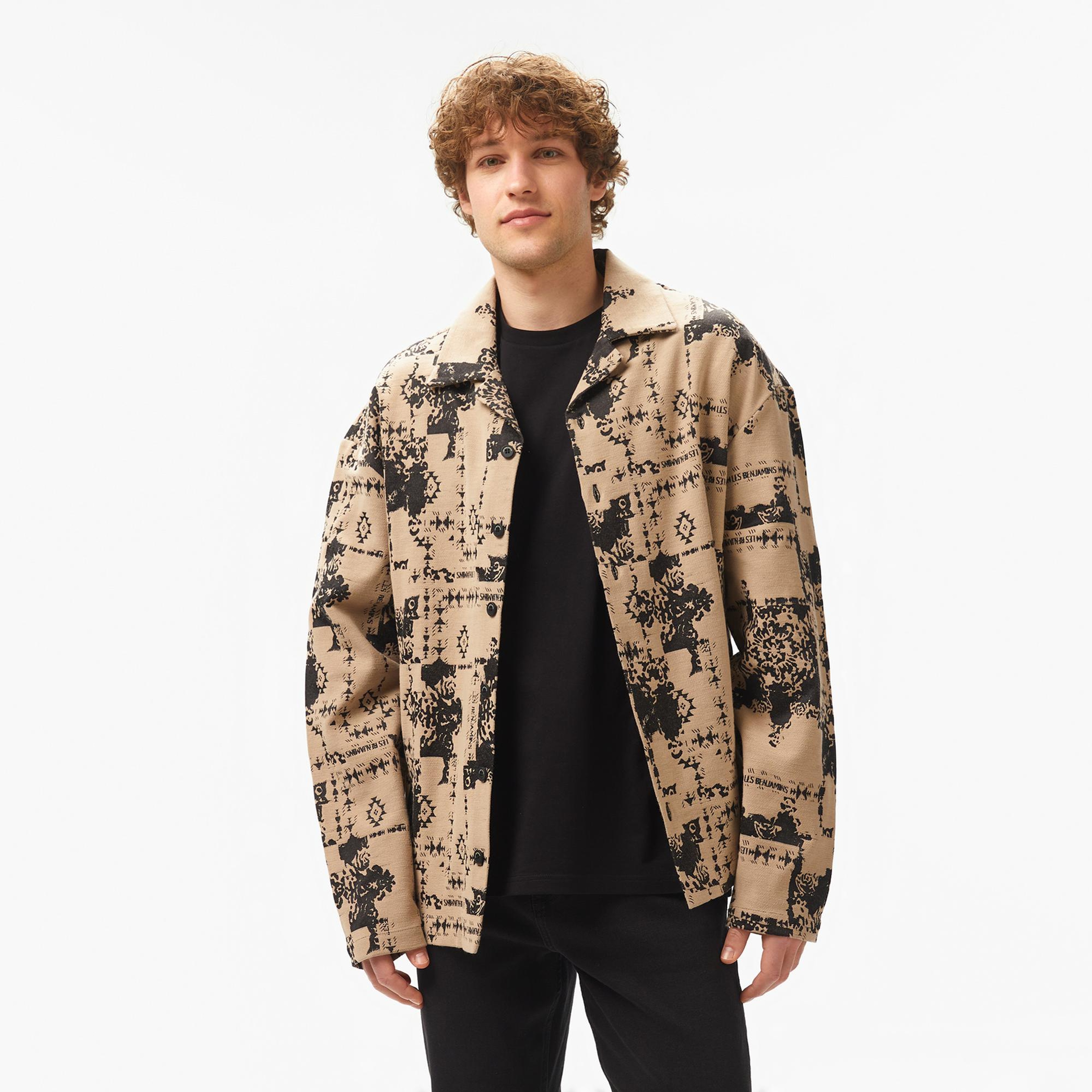 Les Benjamins 007 Erkek Bej Gömlek