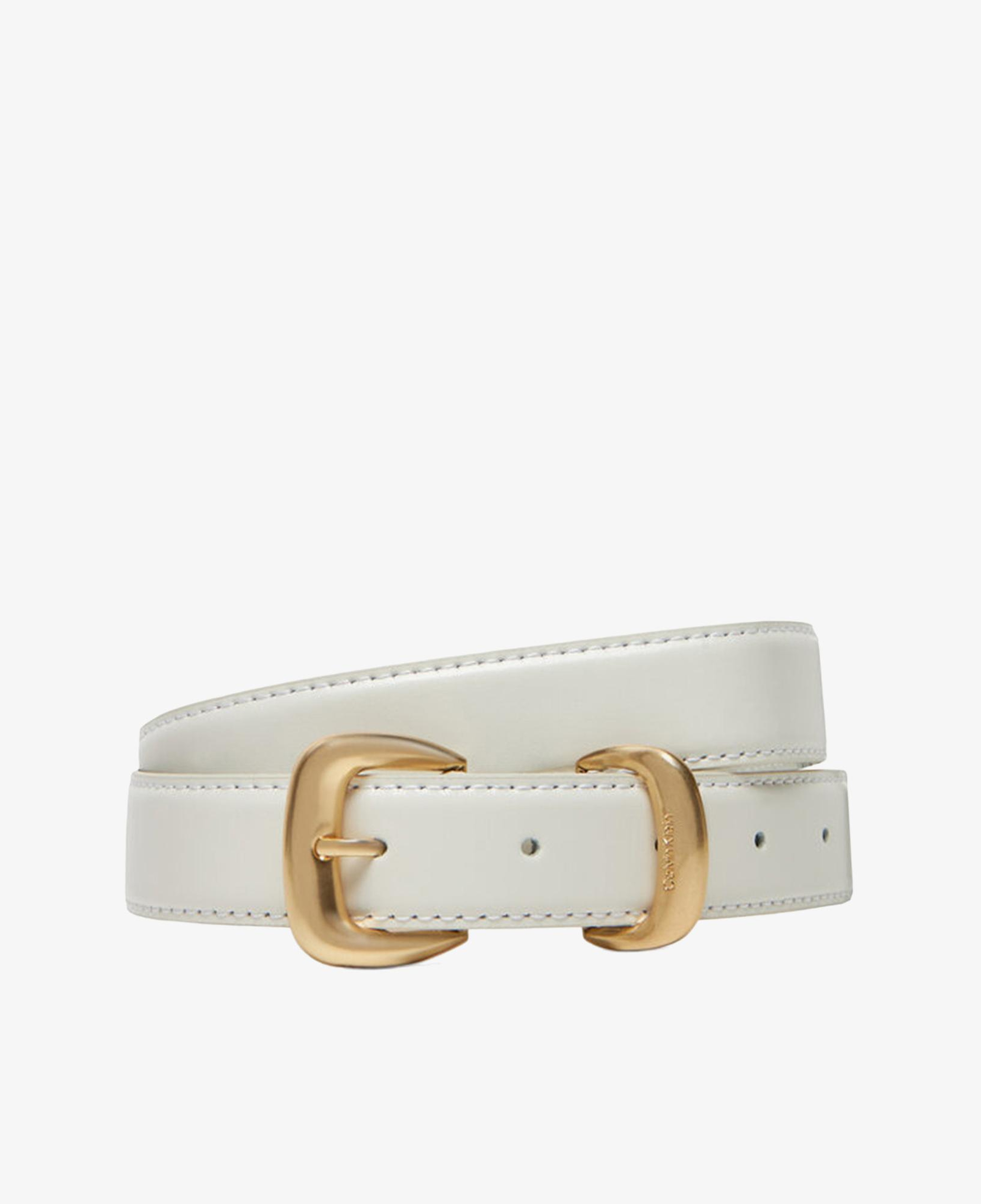 Calvin Klein 2 Piece Logo Buckle Kadın Beyaz Kemer