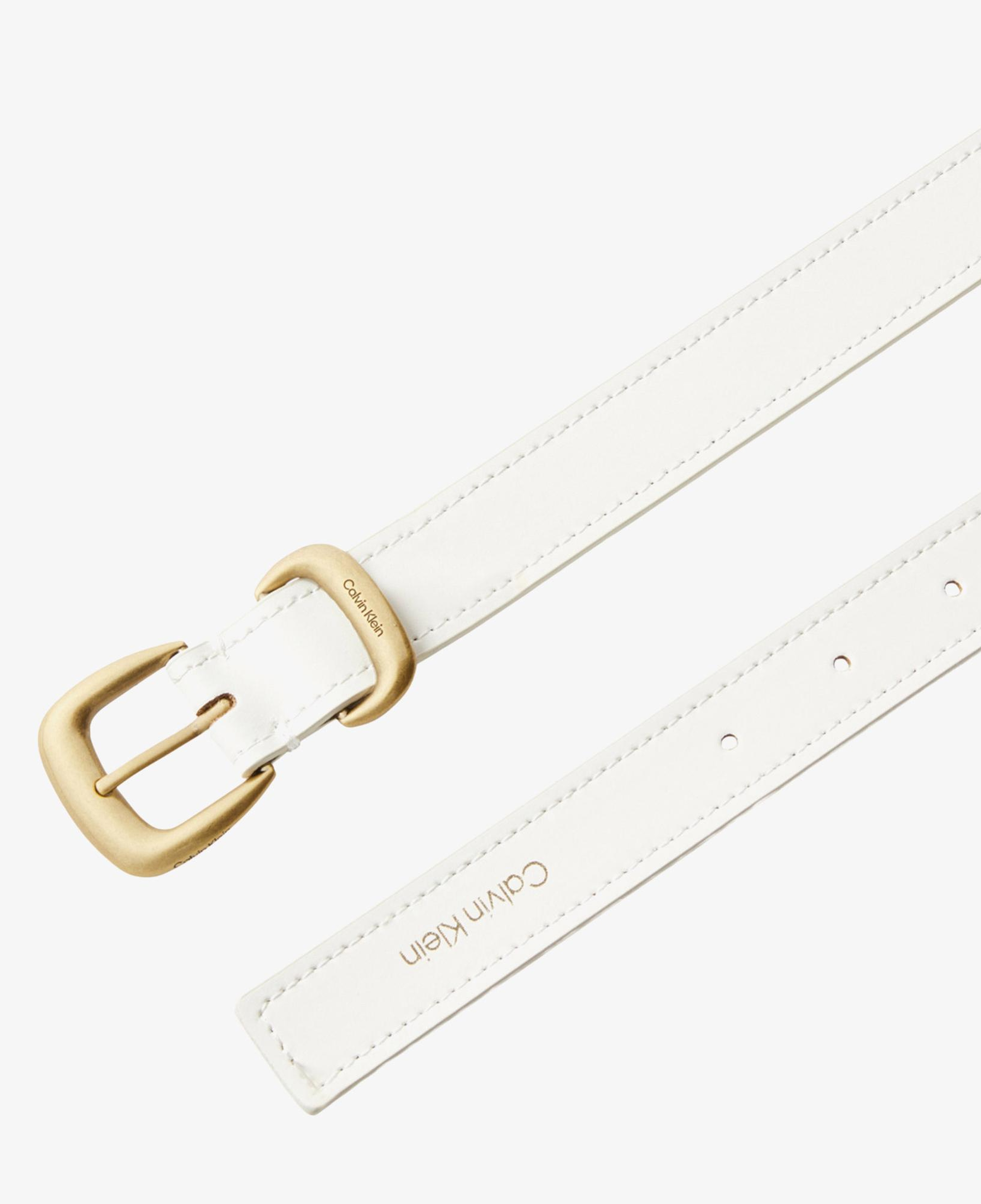 Calvin Klein 2 Piece Logo Buckle Kadın Beyaz Kemer