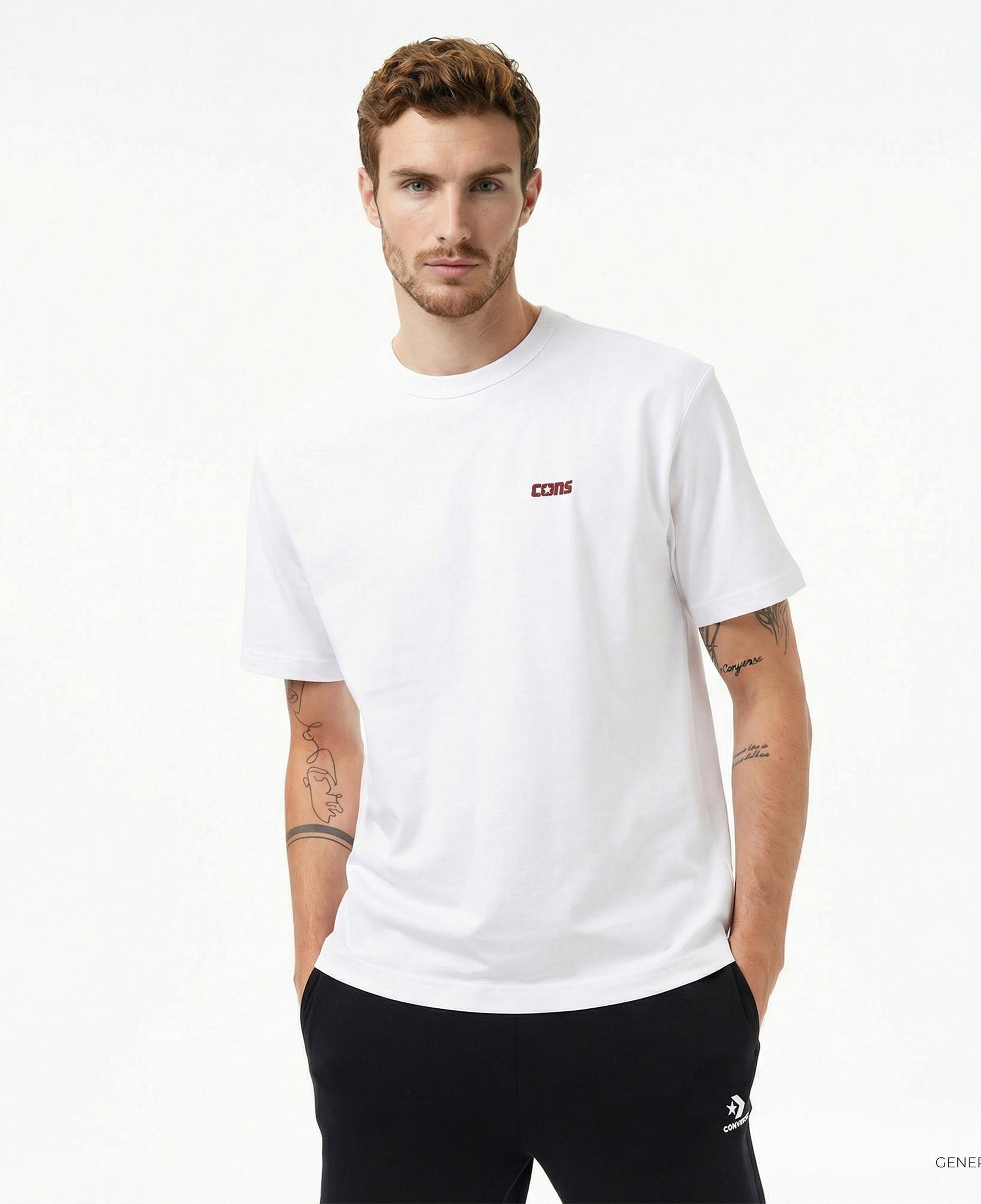 Converse Erkek Beyaz T-Shirt