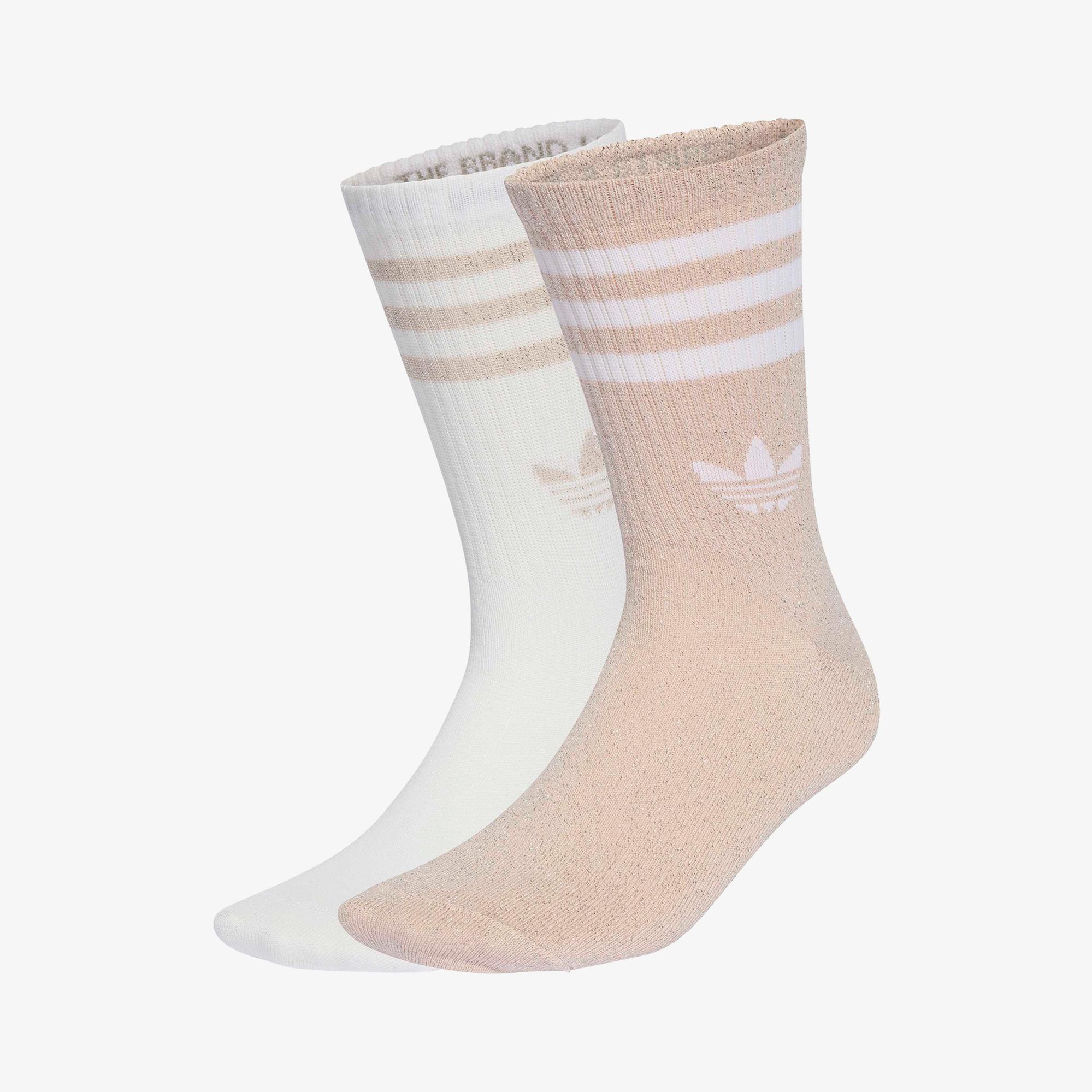 adidas 3-Stripes 2' li Unisex Pembe Çorap