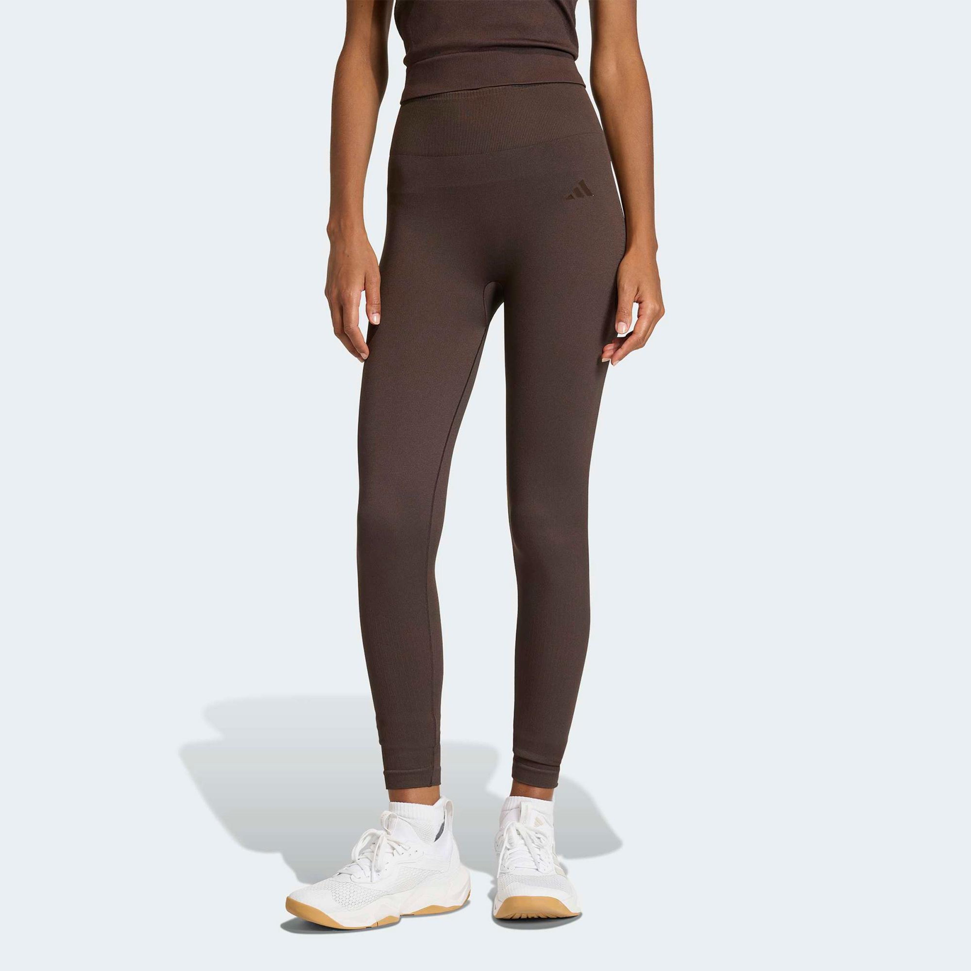 adidas Workout Essentials Kadın Kahverengi Tayt