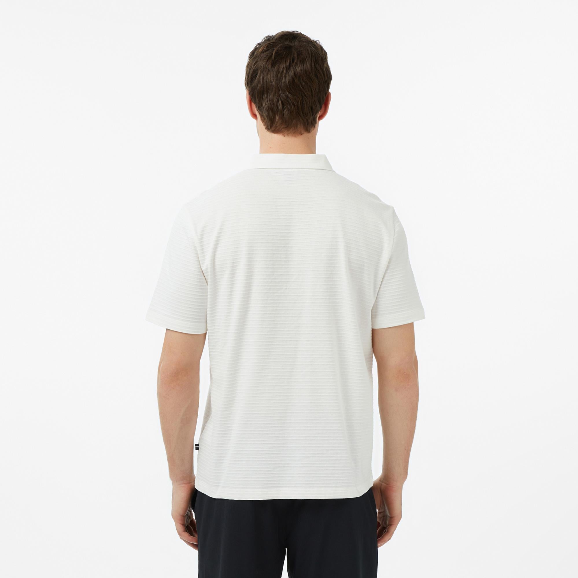 Nautica Erkek Krem Regular Fit Polo Yaka T-Shirt