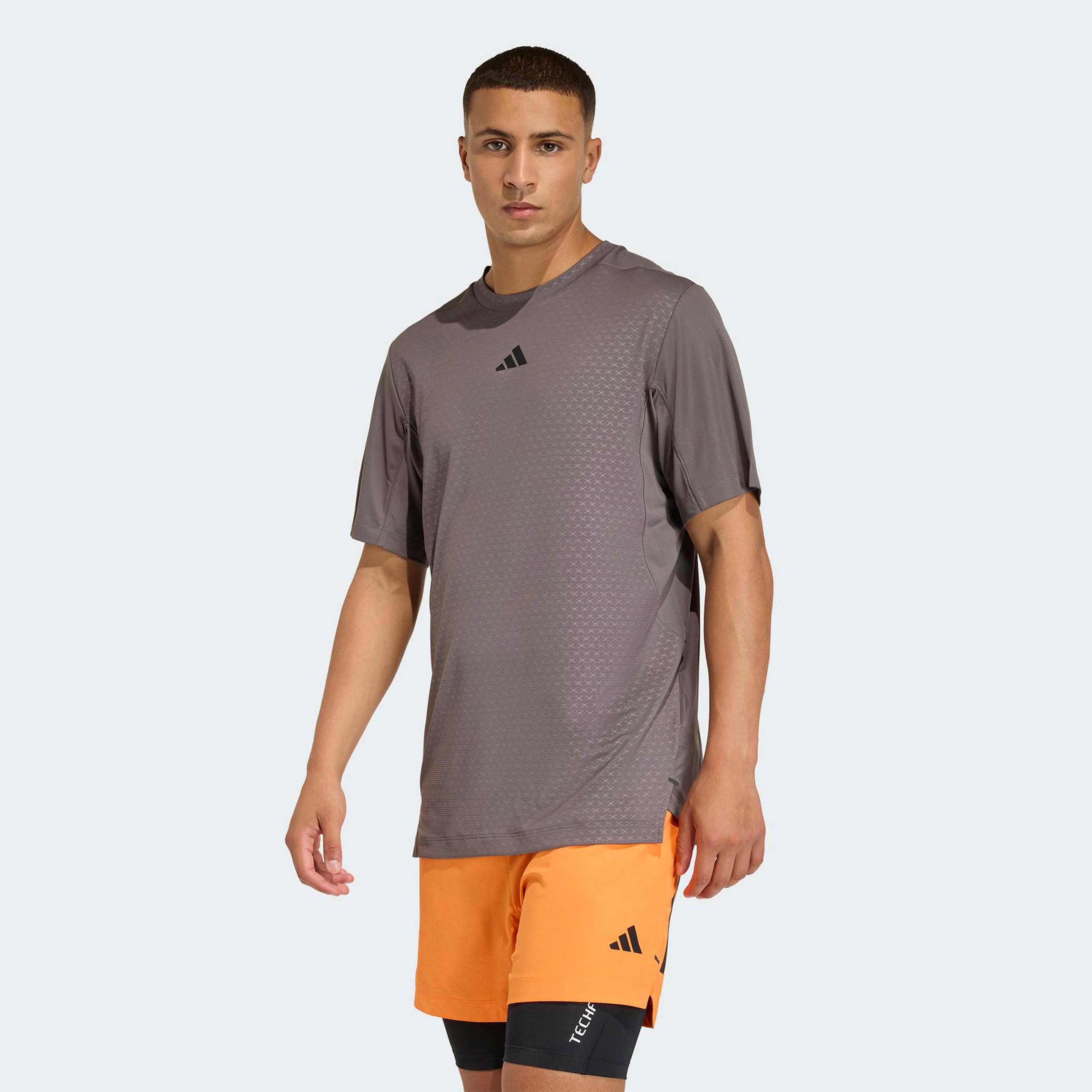 adidas Power 3-Stripes Erkek Bej T-Shirt