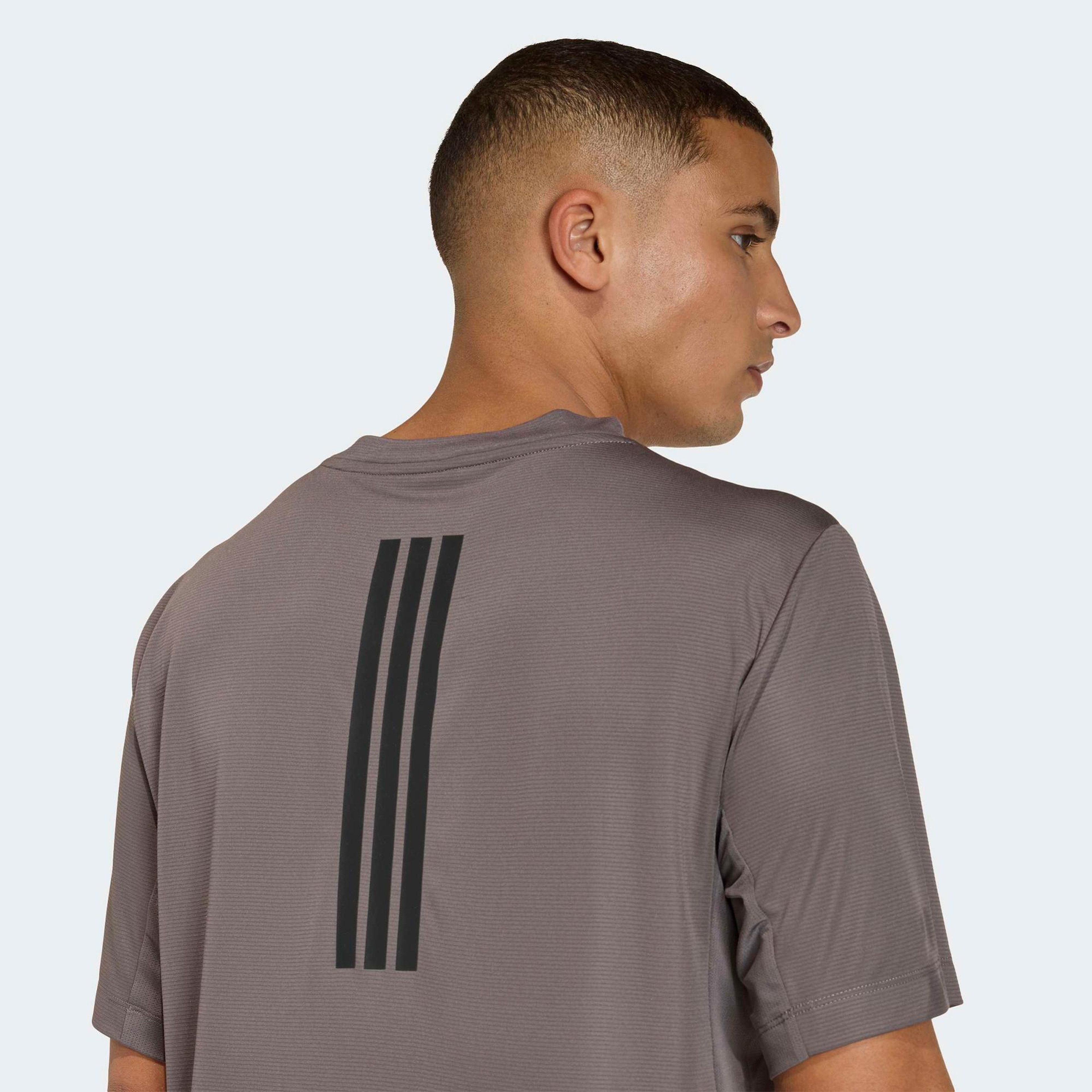adidas Power 3-Stripes Erkek Bej T-Shirt