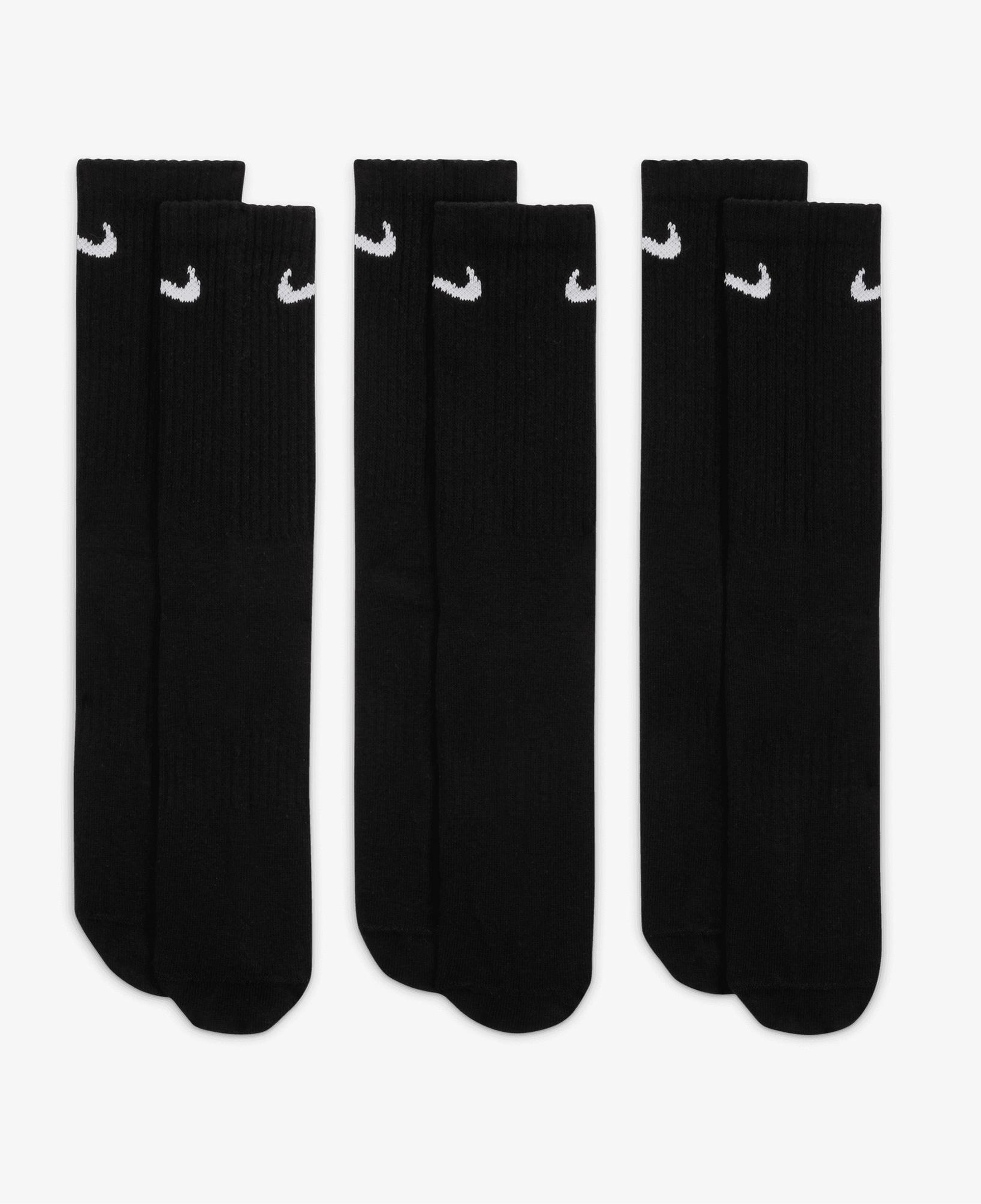 Nike Everyday Crew 3' lü Unisex Siyah Çorap