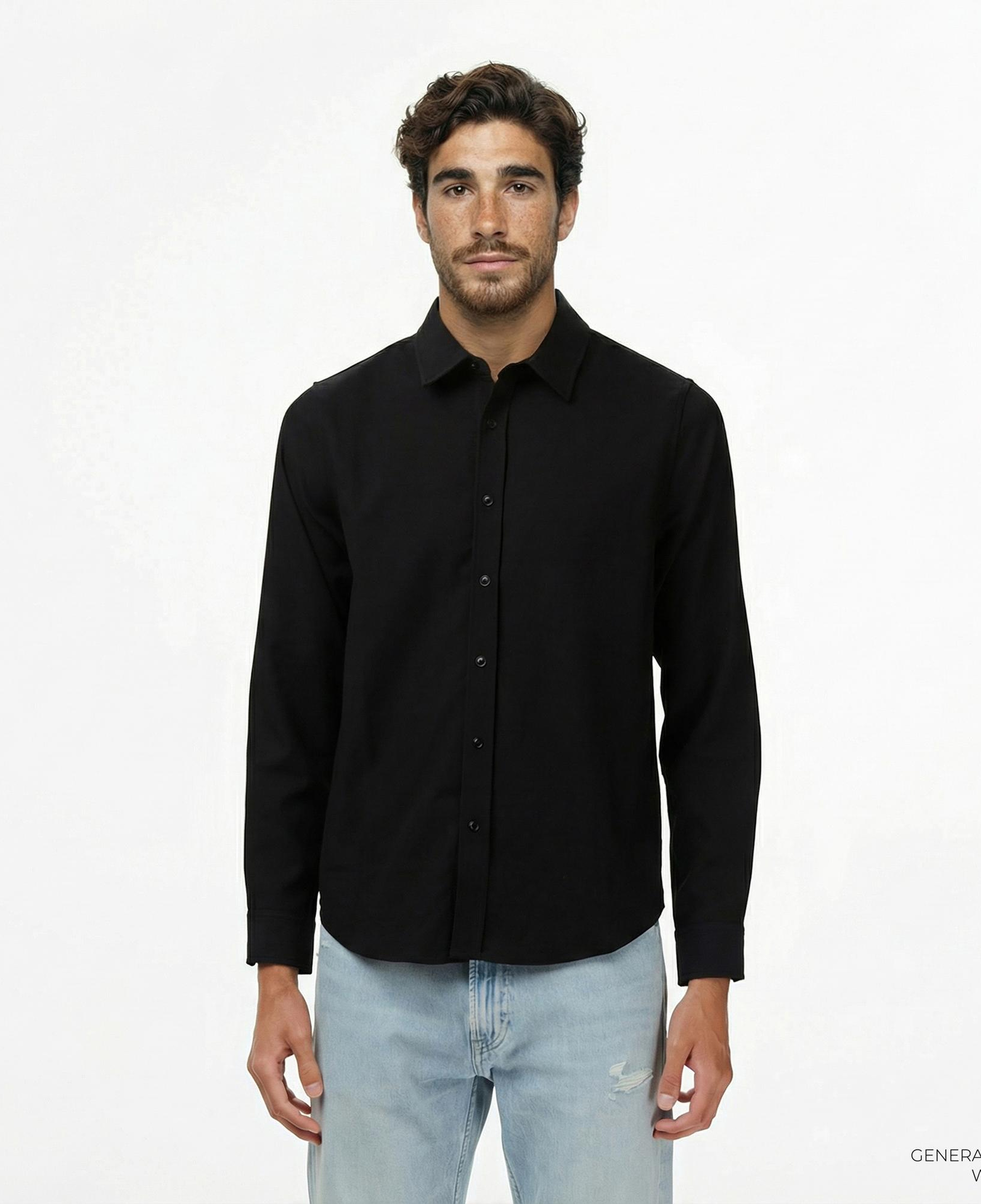 Guess Griffin Erkek Siyah Gömlek