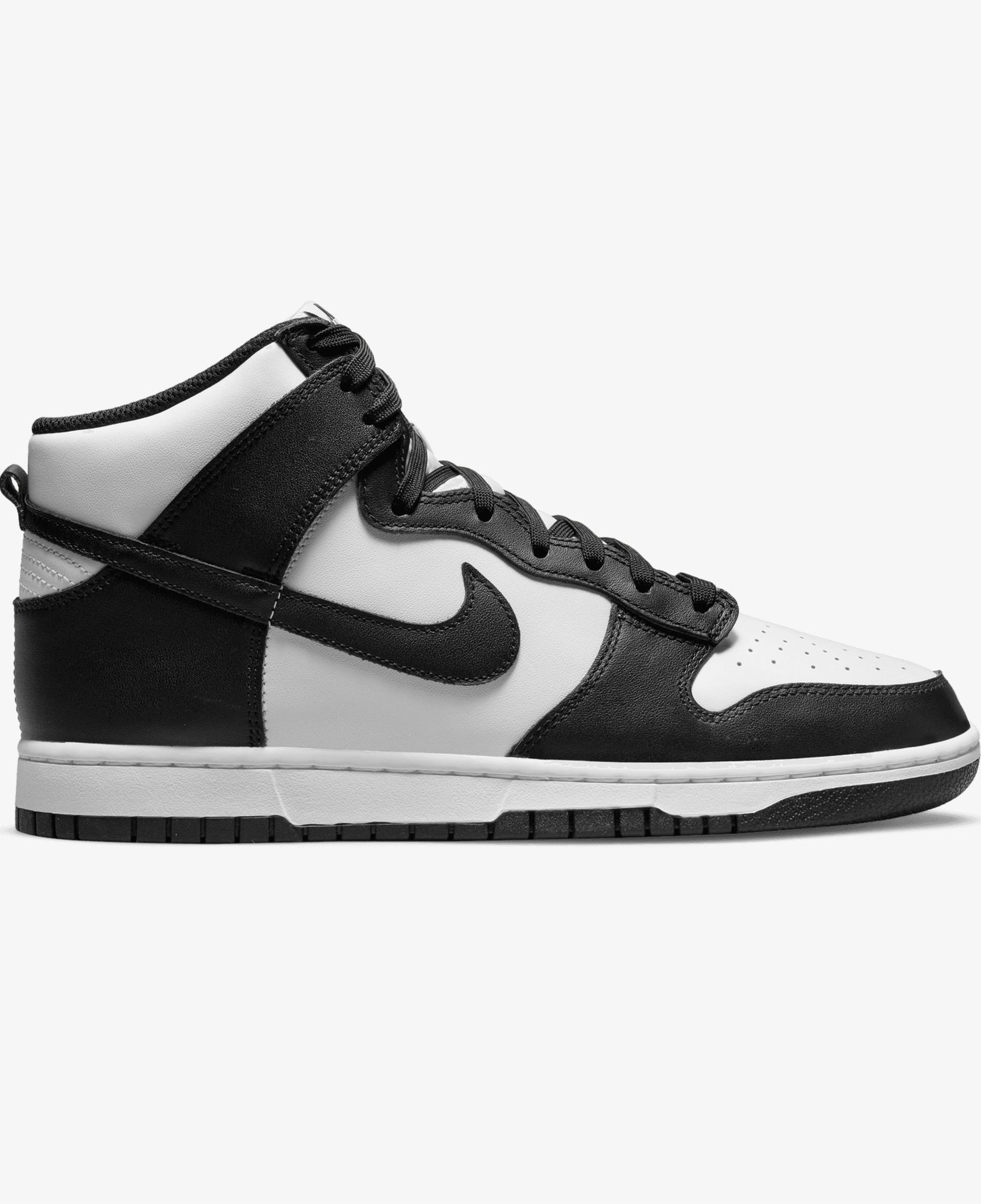 Nike Dunk Hi Retro Panda Erkek Beyaz/Siyah Spor Ayakkabı