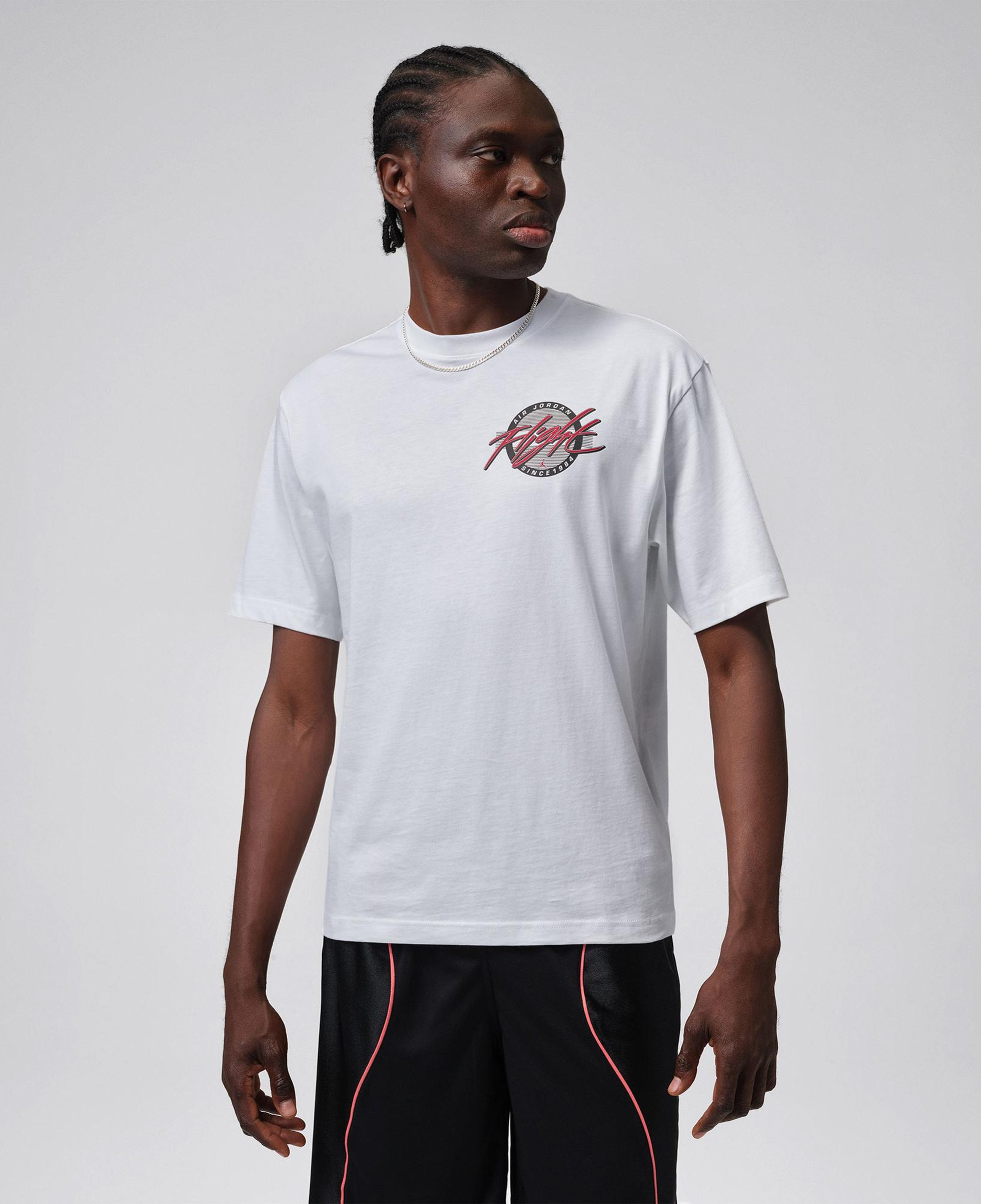 Jordan Flight Crew Erkek Beyaz T-Shirt