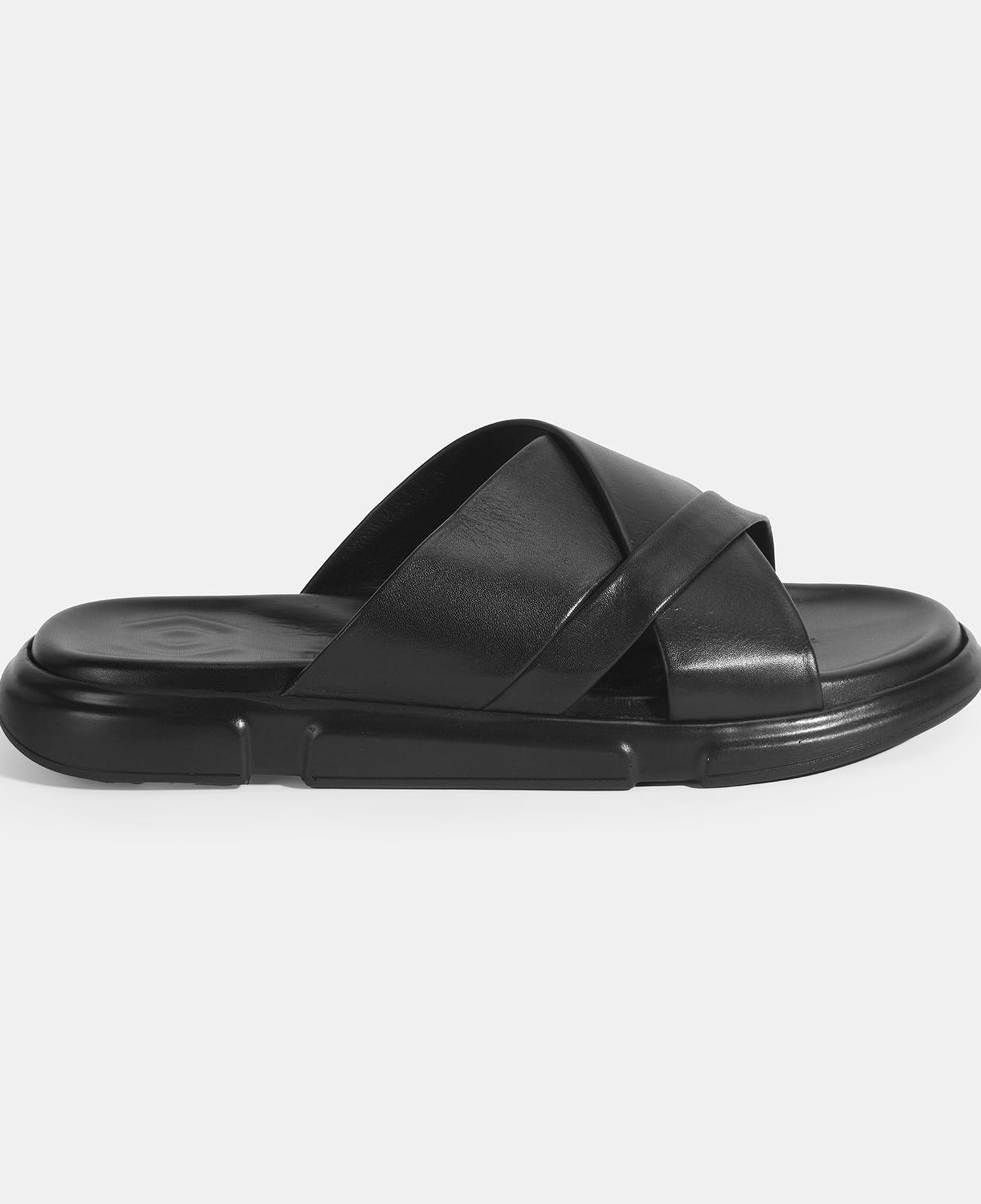 Erkek Siyah Deri Terlik