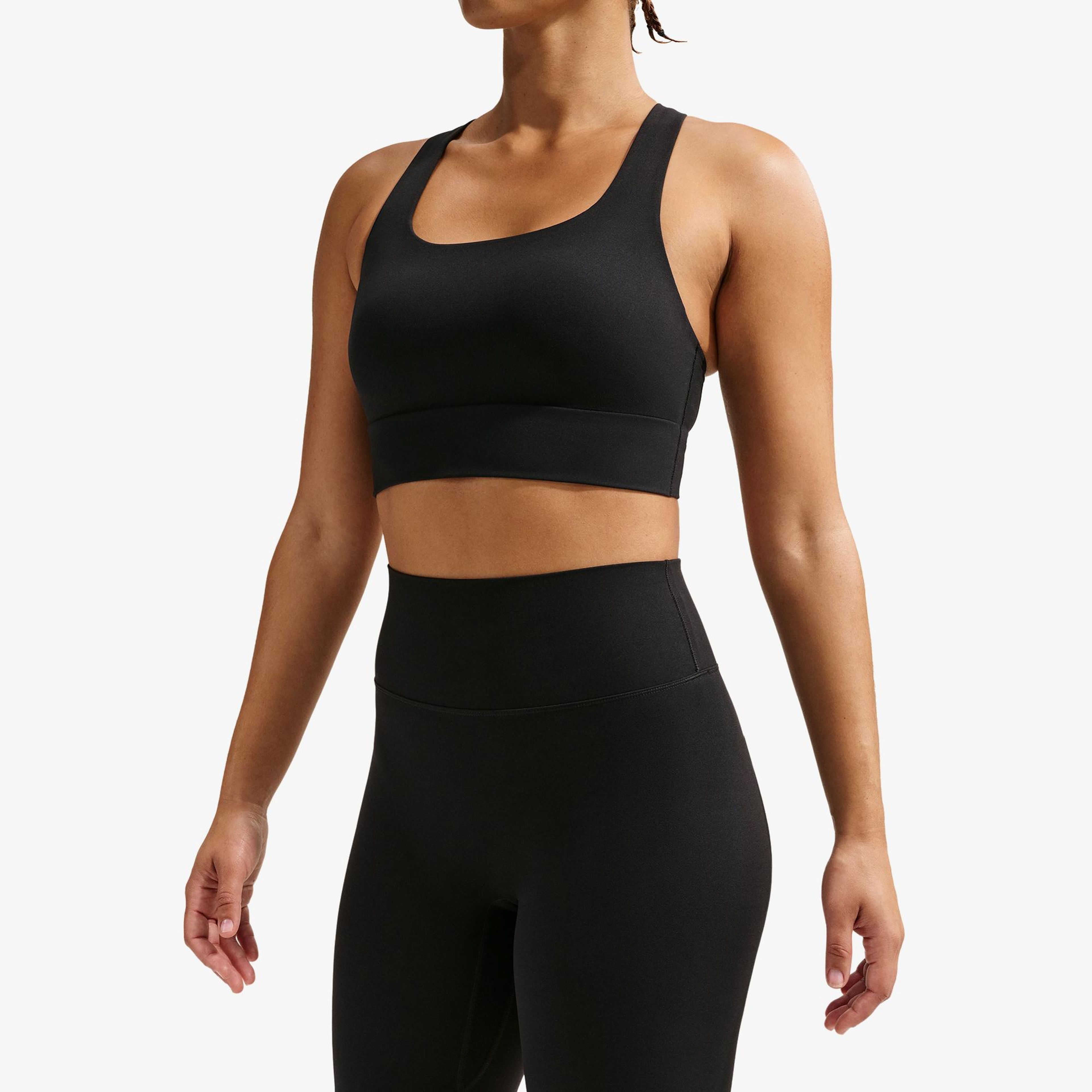 Nike Dri-Fit Zenvy Yüksek Belli 20 cm Kadın Siyah Kısa Tayt