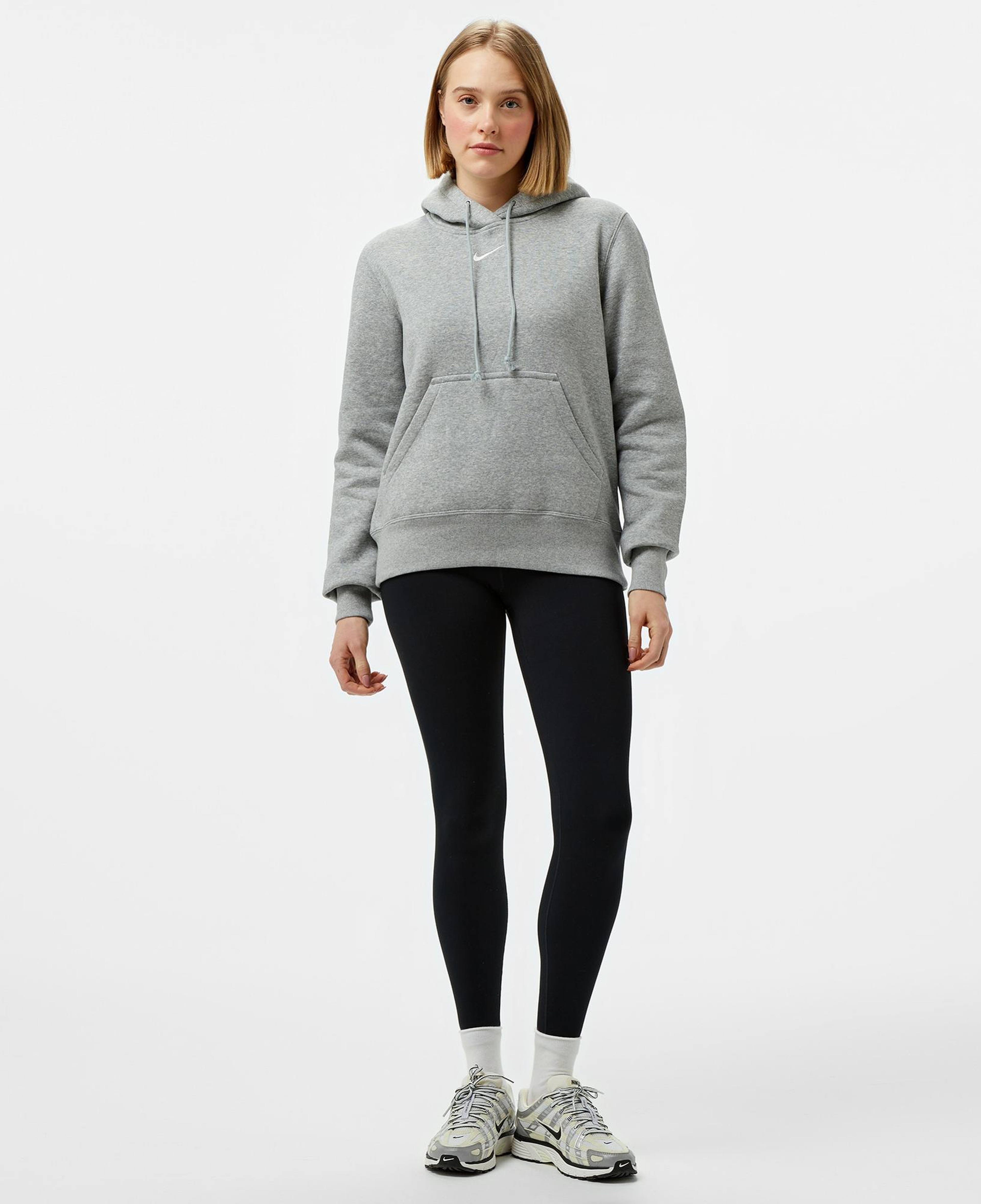 Nike Sportswear Phoenix Fleece Kadın Gri Kapüşonlu Hoodie