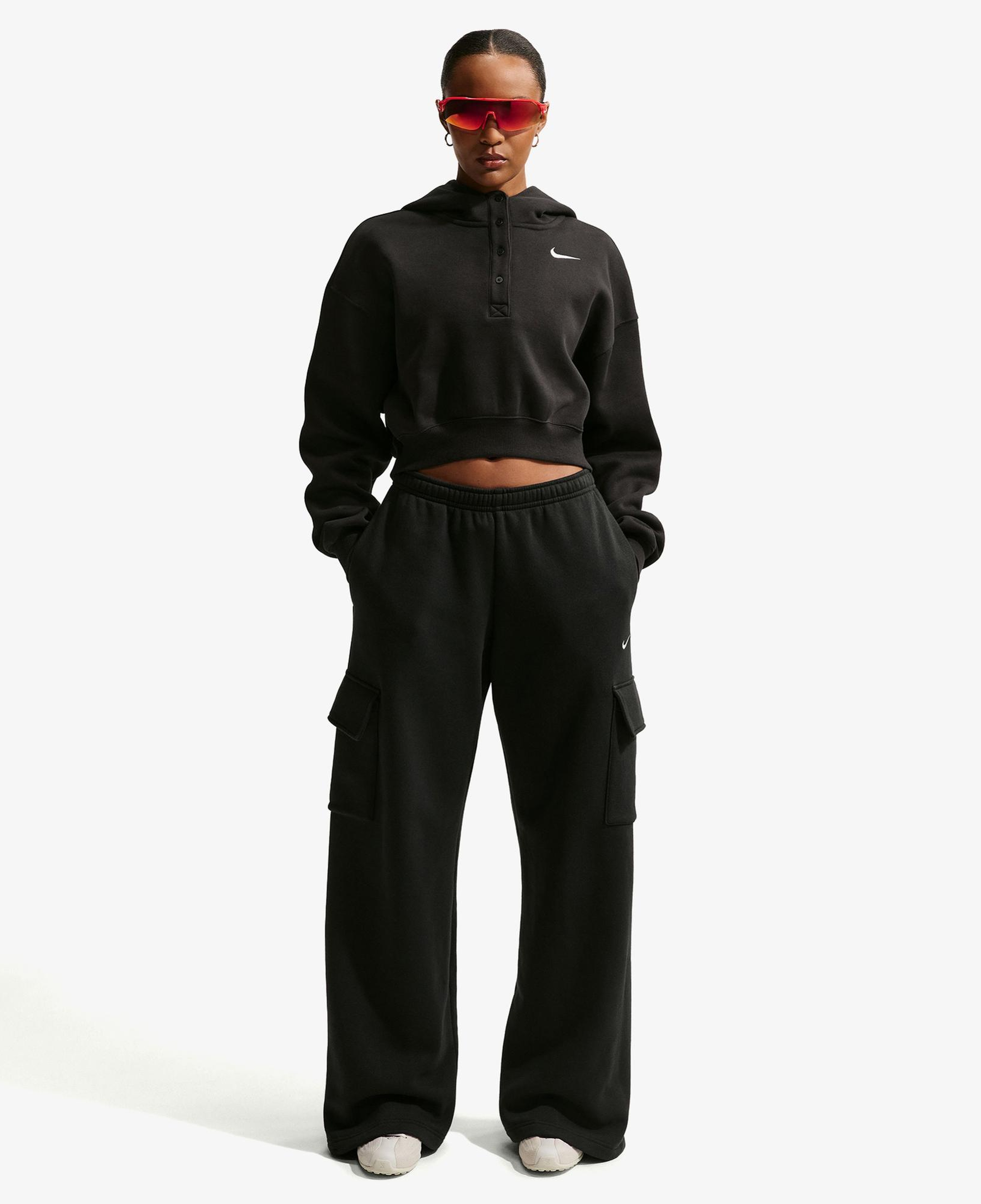 Nike Sportswear Phoenix Fleece Kadın Siyah Hoodie