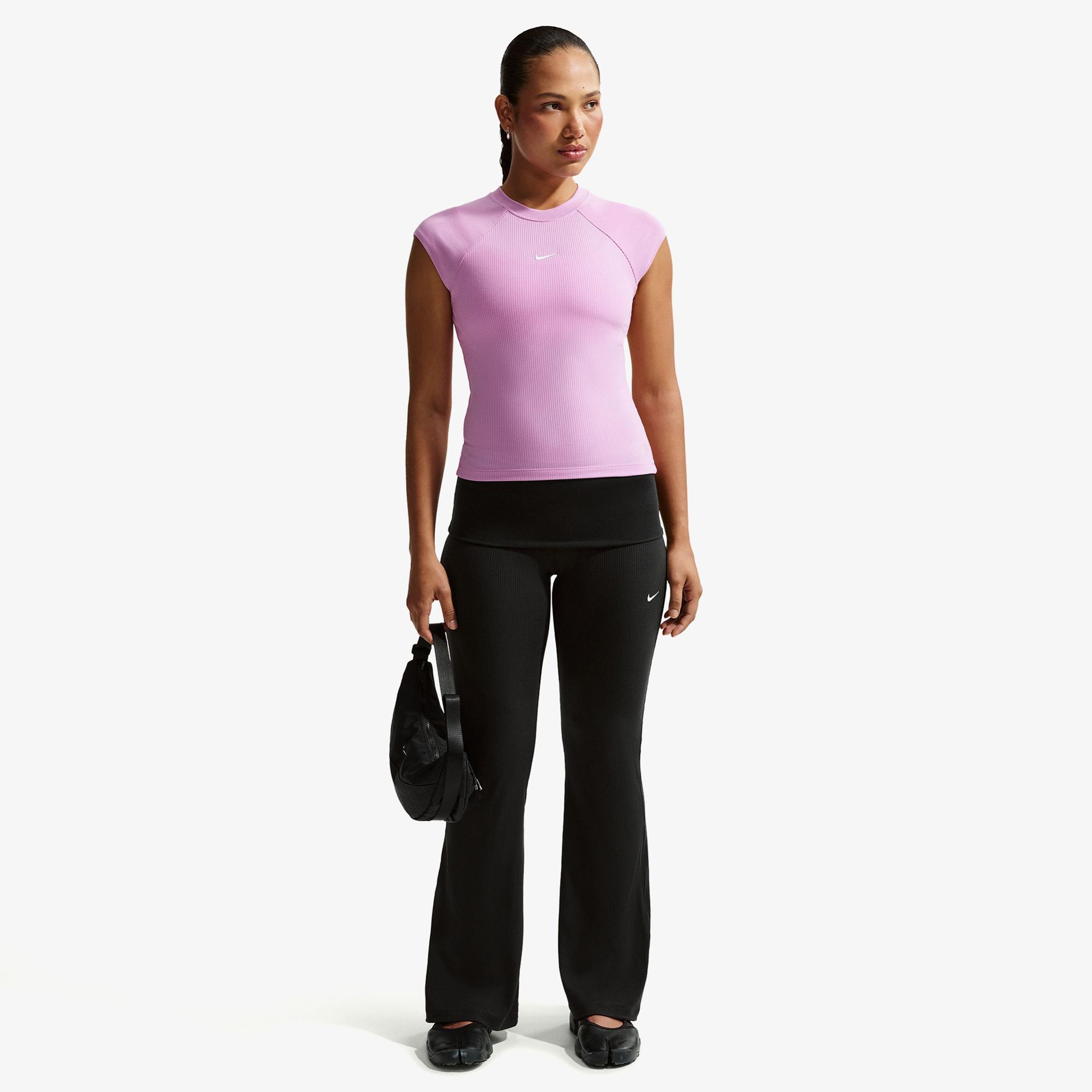 Nike Sportswear Chill Knit Kadın Siyah Tayt