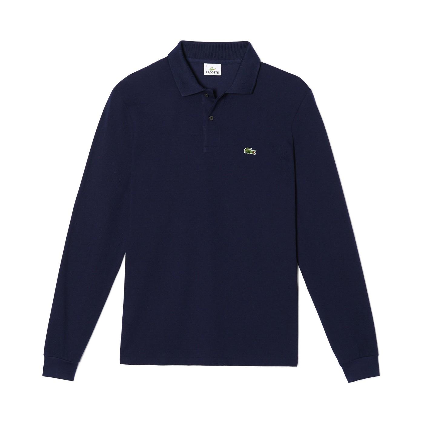 Lacoste Erkek Classic Fit Uzun Kollu Lacivert Polo